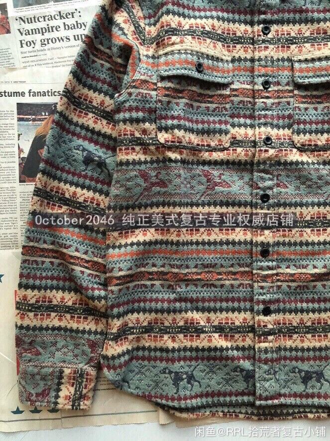 RRL Ralph Lauren RRL Fair Isle Overshirt 2-Pack New & Vintage M码 Size US M / EU 48-50 / 2 - 10 Thumbnail