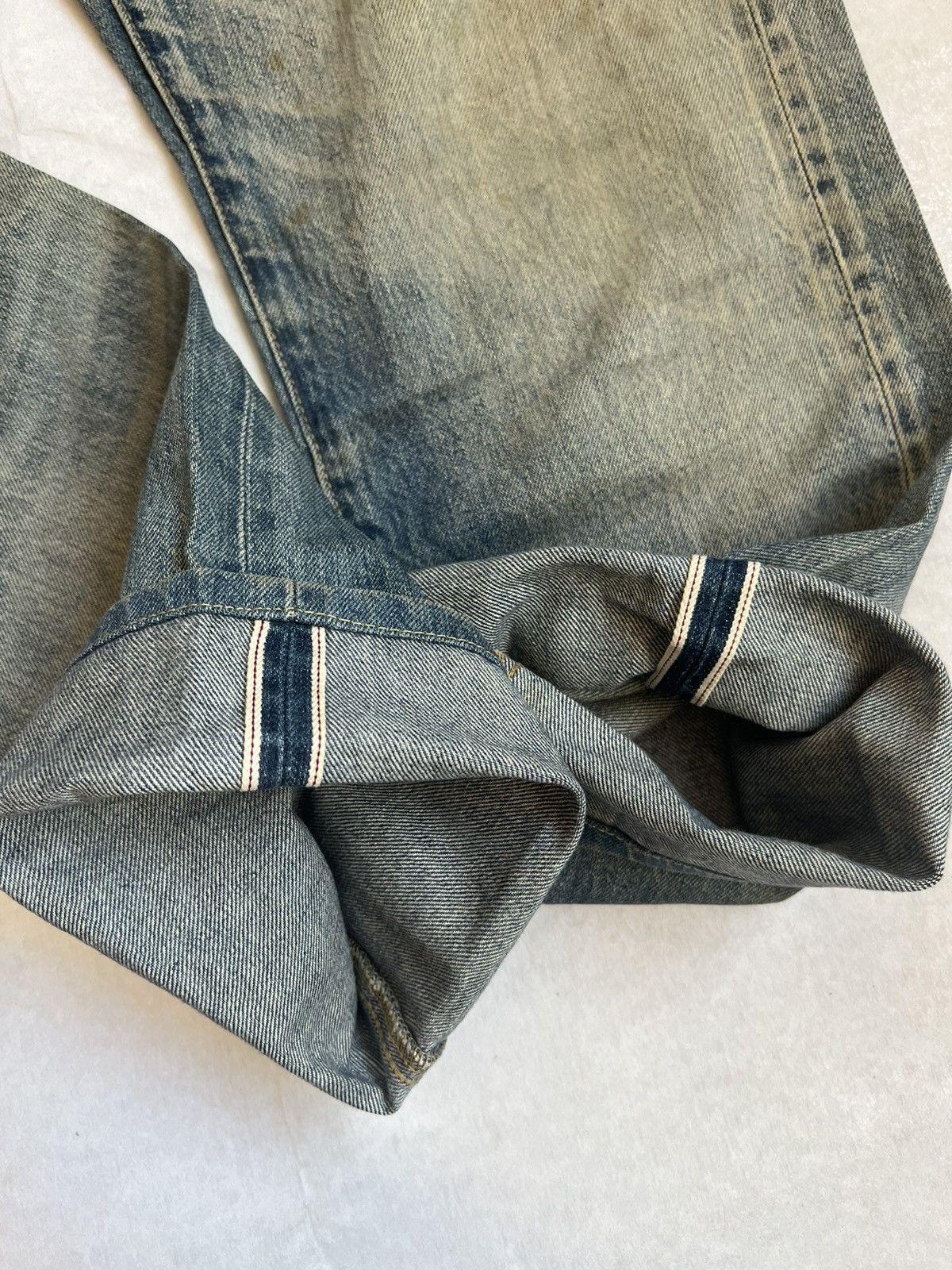 Uniqlo Selvedge Uniqlo Rusty Distressed Denim Regular Fit Size US 36 / EU 52 - 3 Thumbnail