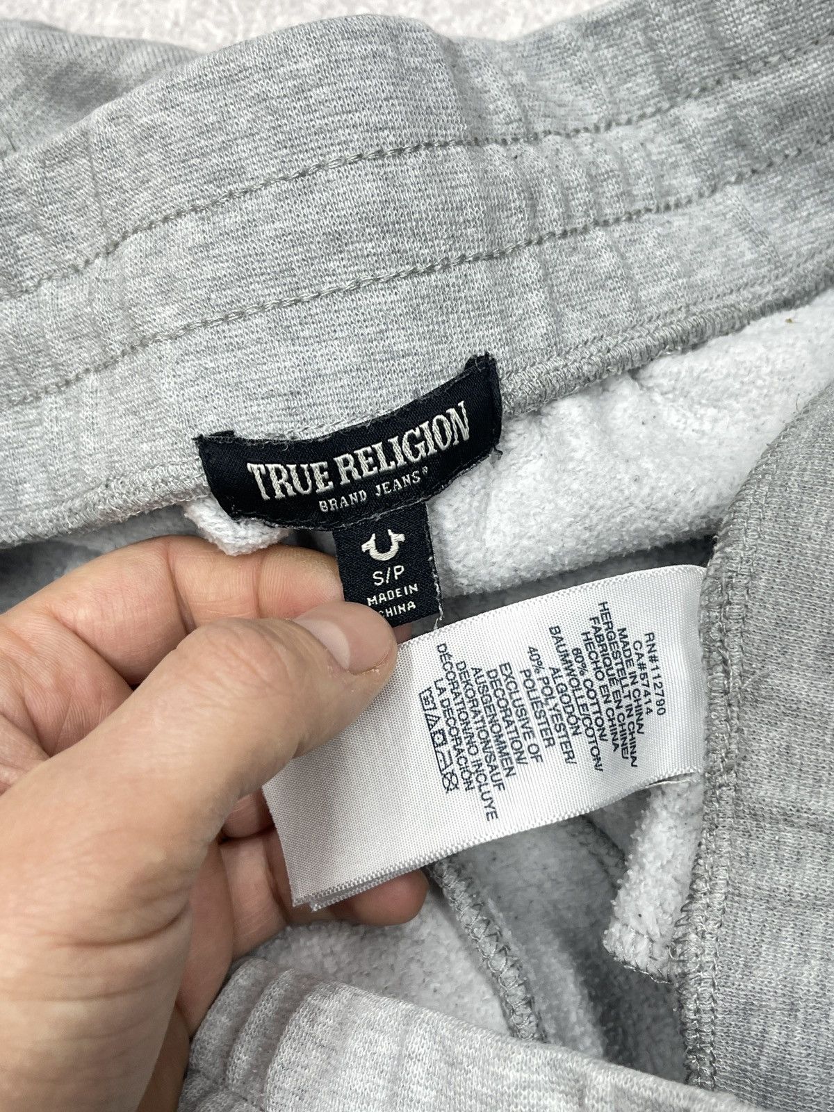 True Religion Mens True Religion Lullaby Jogger Pants Grey Size S/M Size US 30 / EU 46 - 10 Thumbnail