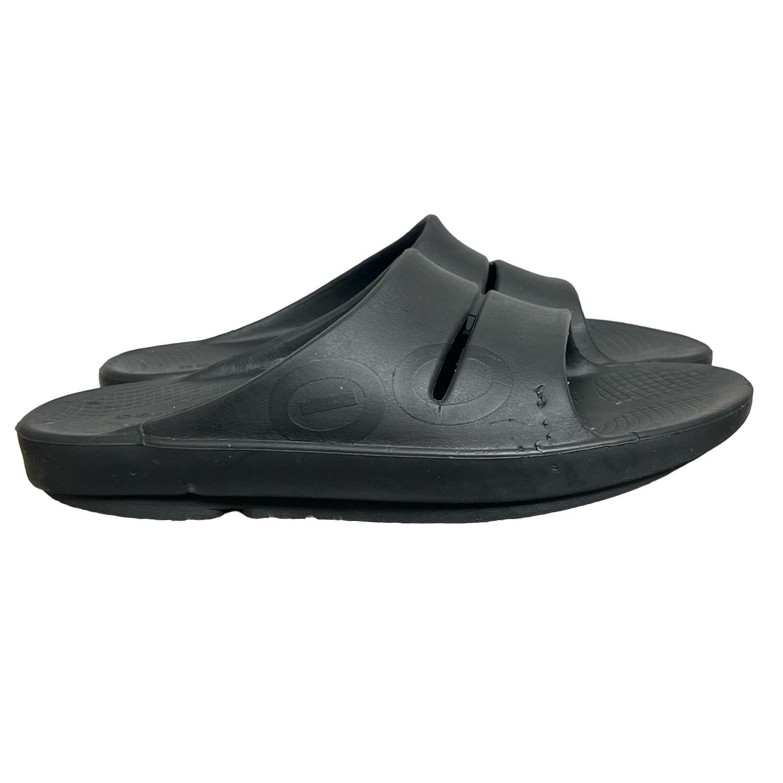 OOF Wear OOFOS OOahh Recovery Sandals Sport Slide On Black Men’s 12 Size US 12 / EU 45 - 5 Thumbnail