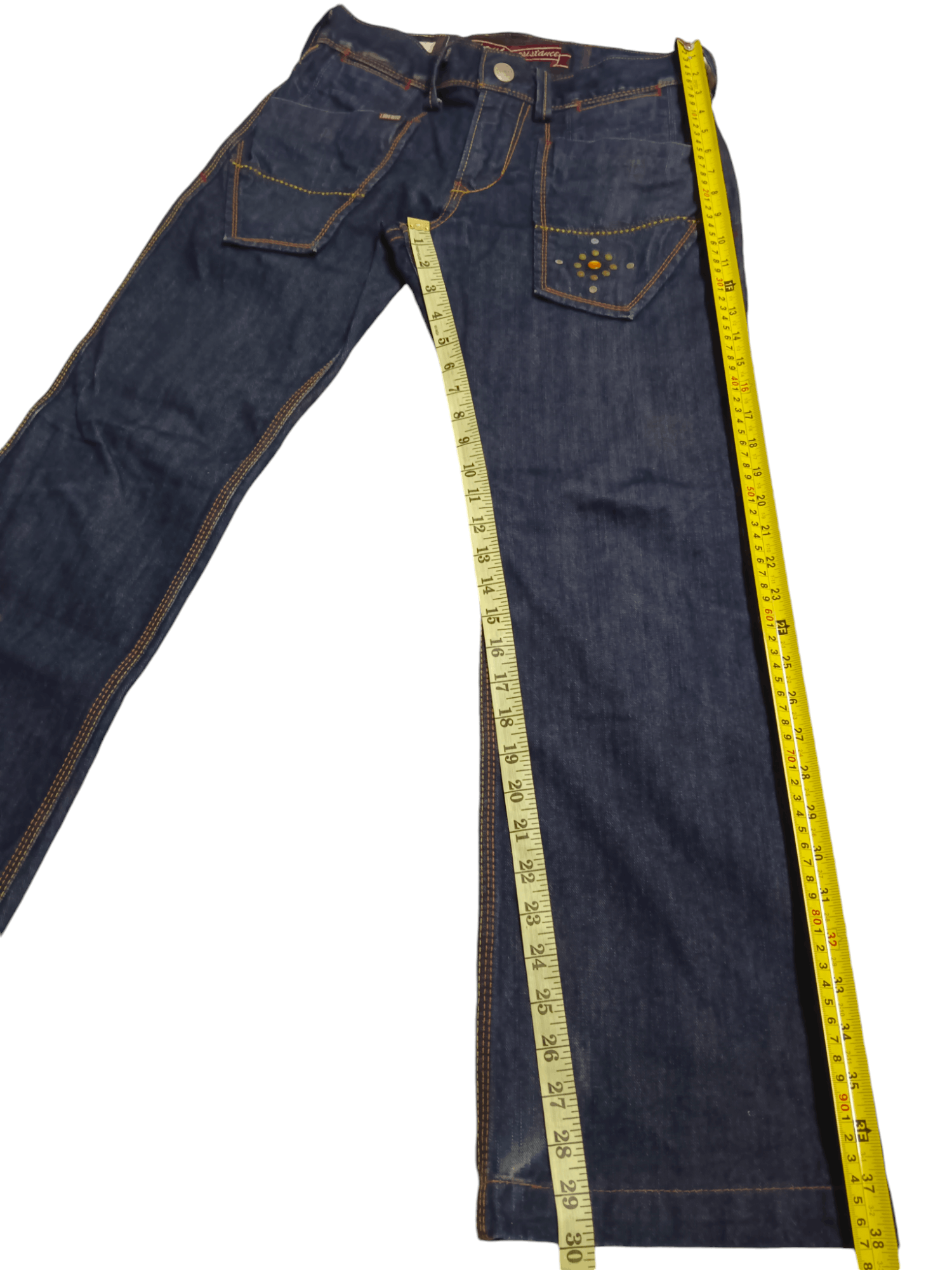 If Six Was Nine Liberto XXX Triple Resistance Flare Bush Denim Size US 29 - 9 Thumbnail
