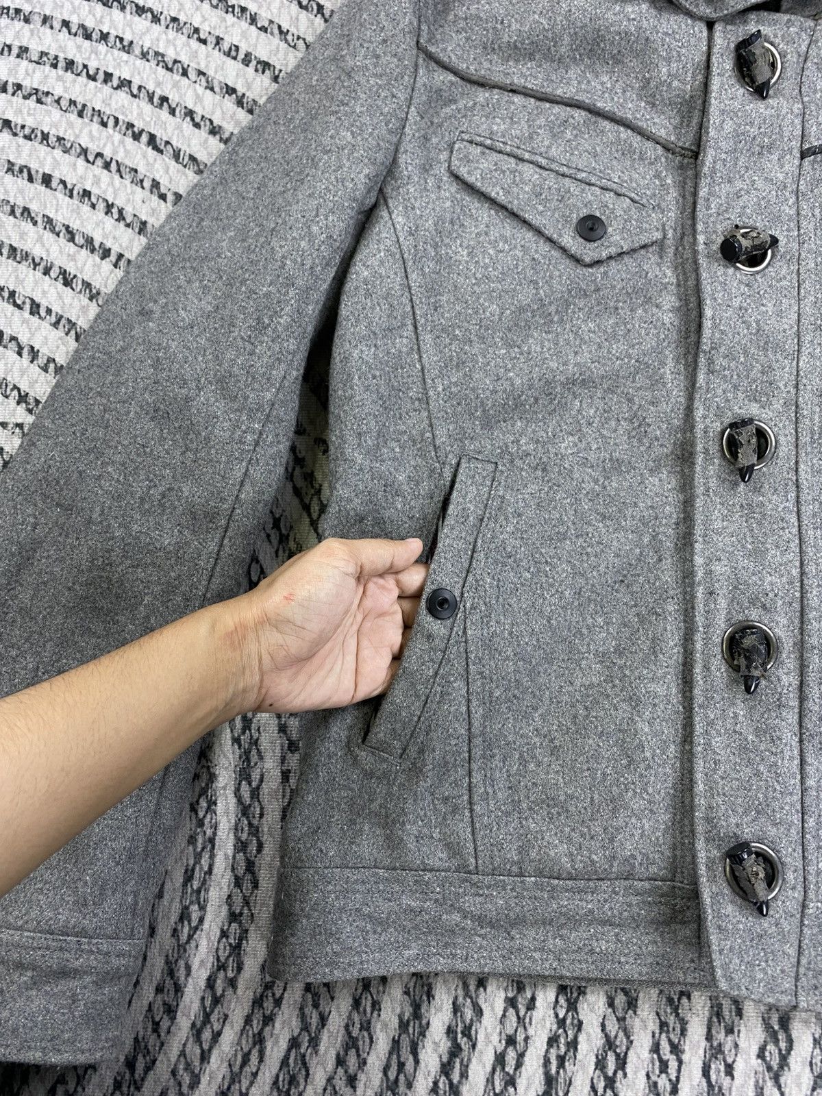 HIDEAWAYS Vintage HIDEAWAYS Hooded Peacoat Heavy Jacket Size US M / EU 48-50 / 2 - 8 Thumbnail