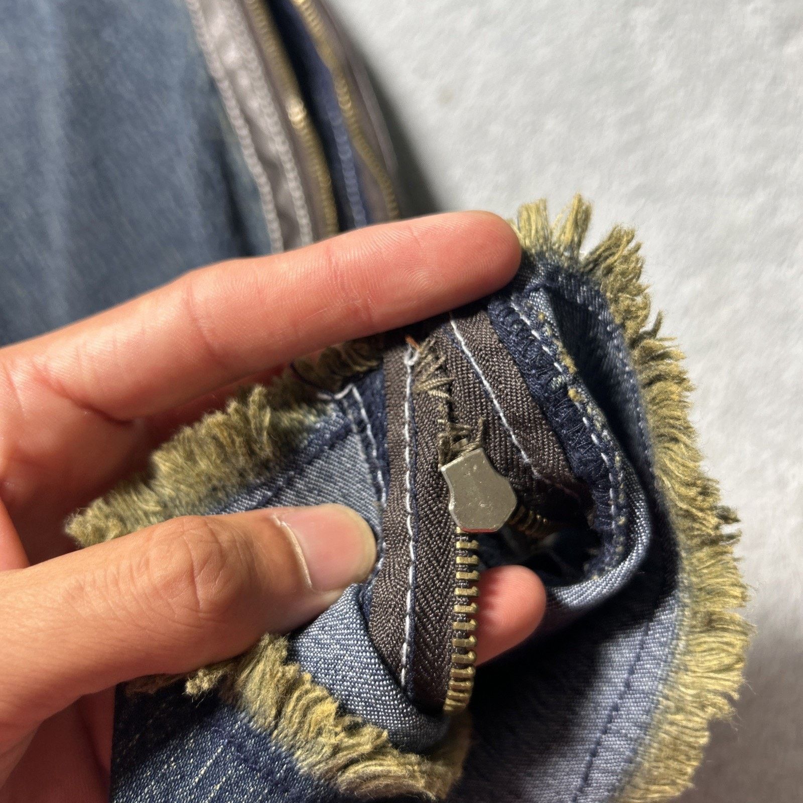 Joe Boxer Beyond Baggy Jeans Womens 21 42x33 Raw Hem Zip Sides Baggie Size US 42 / EU 58 - 18 Thumbnail