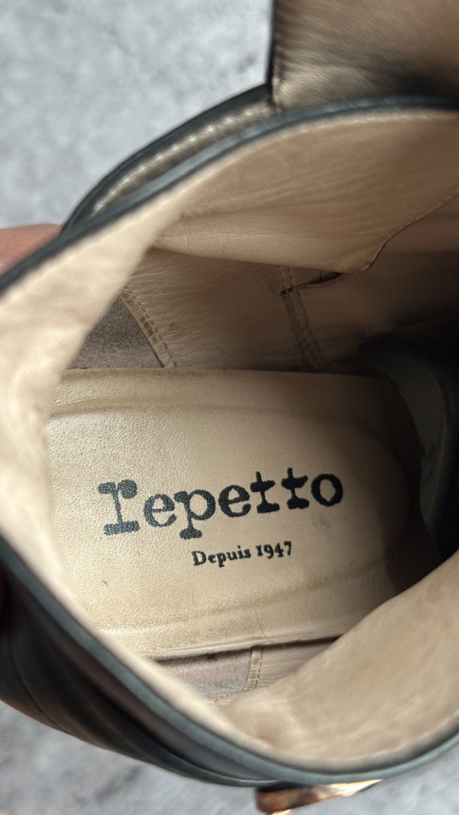 Repetto Women's Reppeto Leather Black Block Heels Size US 10 / IT 40 - 11 Thumbnail