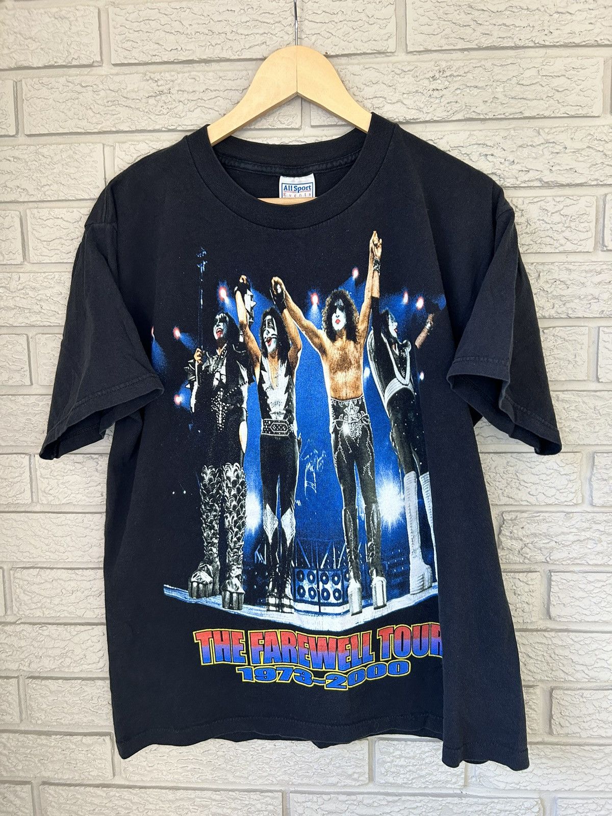 Vintage Kiss The Farewell Tour Band Tee Rare