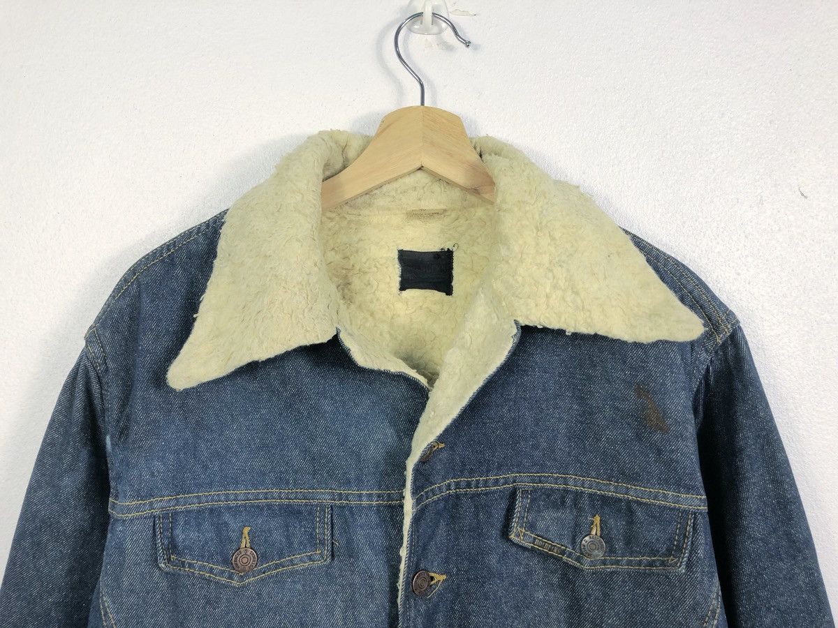 Sears Rare Vintage 80s Sears Roebucks Shearling Denim Jacket Size US XL / EU 56 / 4 - 2 Thumbnail