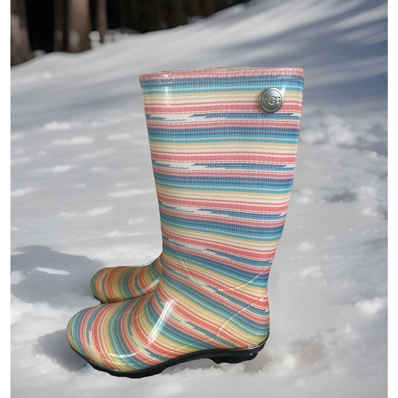 Ugg UGG Australia Women's Shaye Rain Boots 8 Multicolor Flawed Size US 8 / IT 38 - 1 Thumbnail