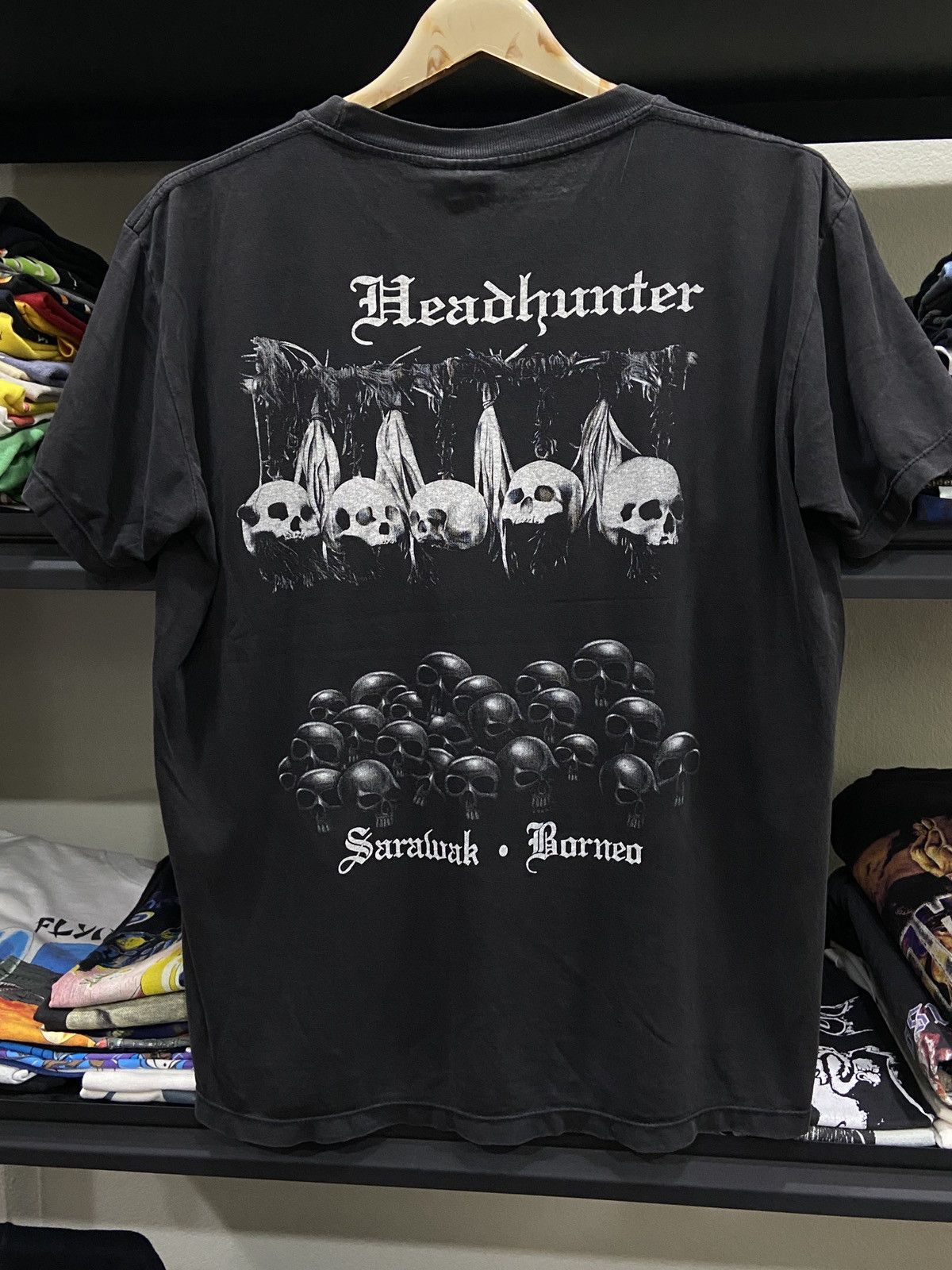Band Tees × Vintage Vintage 90s HEADHUNTER Heavy Metal Rock TOUR TShirt Size US M / EU 48-50 / 2 - 10 Thumbnail
