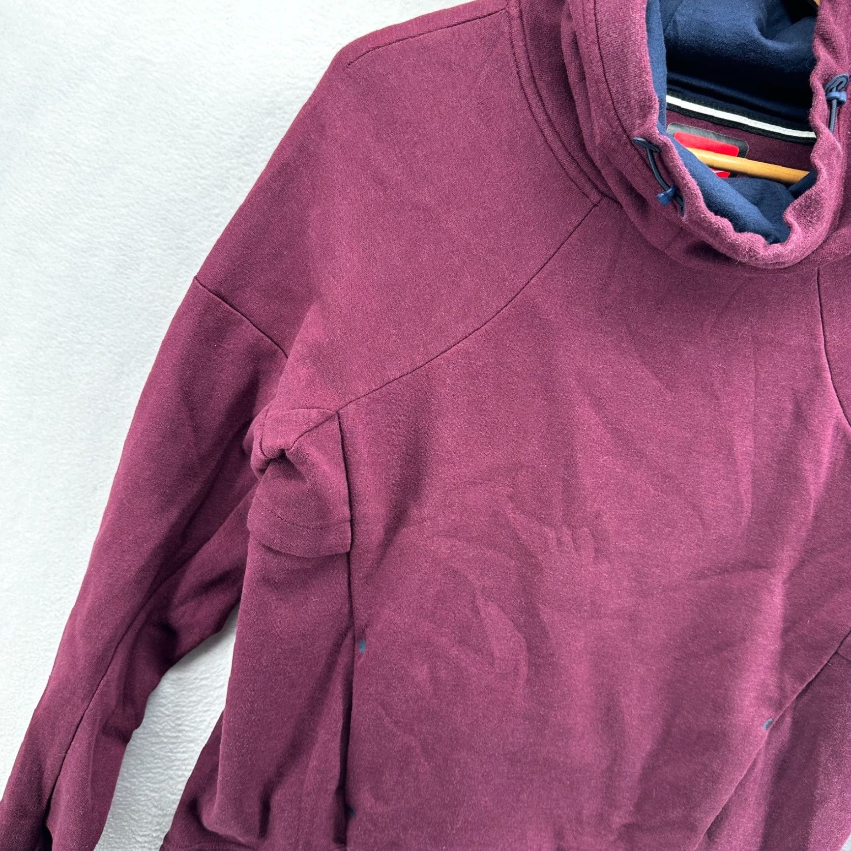 Nike Nike Pullover Hoodie Red Unisex Adults Small Funnel Neck Pockets Long Sleeve Shirt Mens Womens Size S / US 4 / IT 40 - 4 Thumbnail