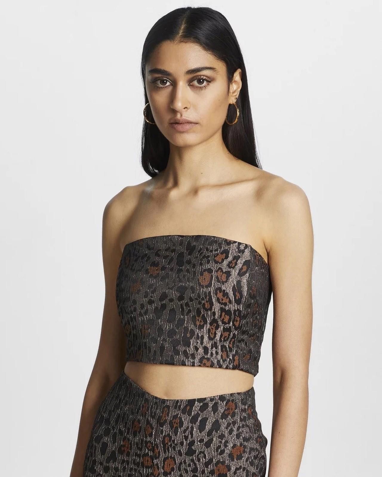 Ksubi new Ksubi womens top leopard brown tube corset medium 10 12 Size M / US 6-8 / IT 42-44 - 1 Thumbnail