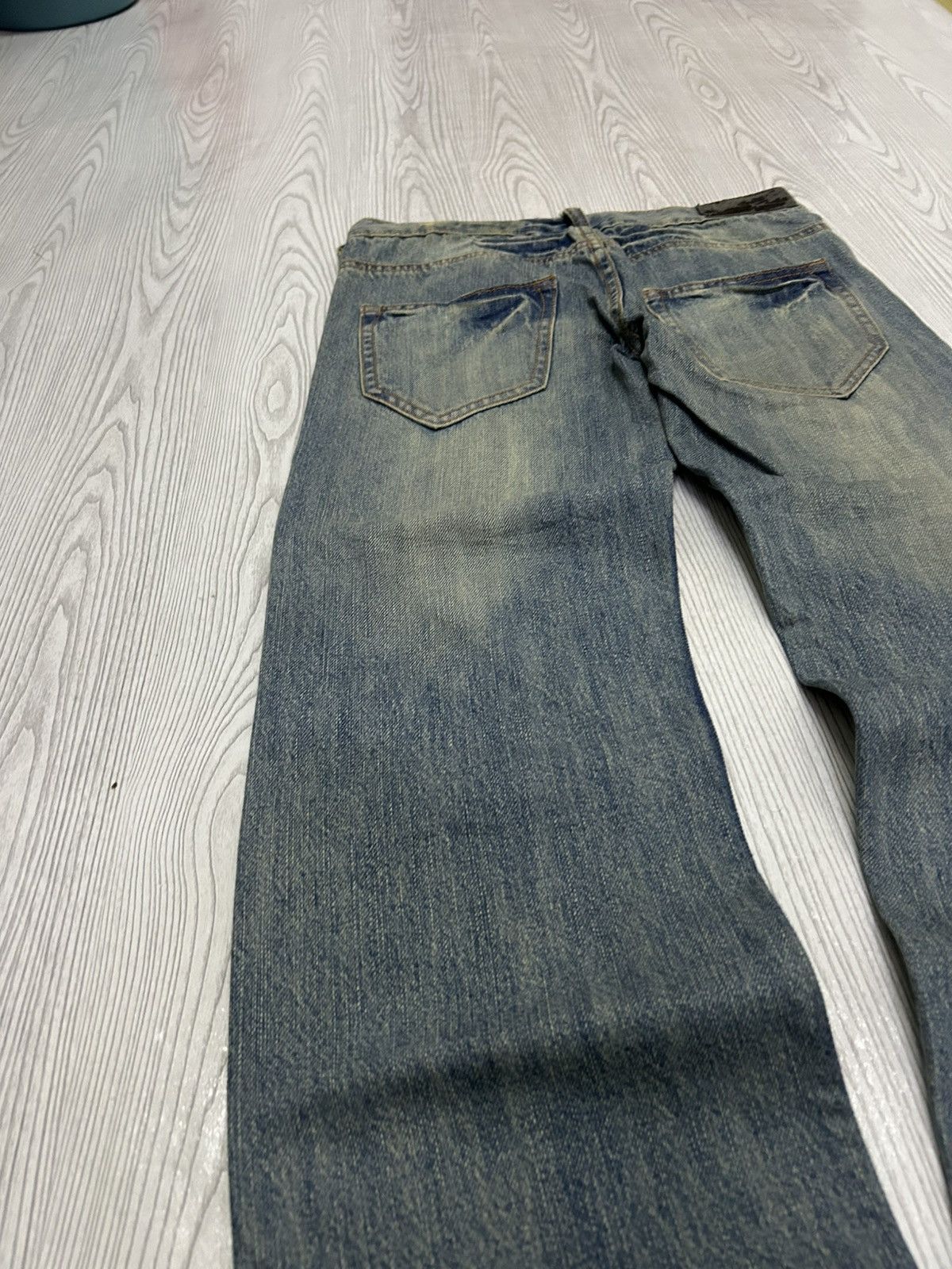 Le Grande Bleu (L.G.B.) Betty Blue Love Denim Fade Washed Patina Heavy Stacked Hem Size US 30 / EU 46 - 15 Thumbnail