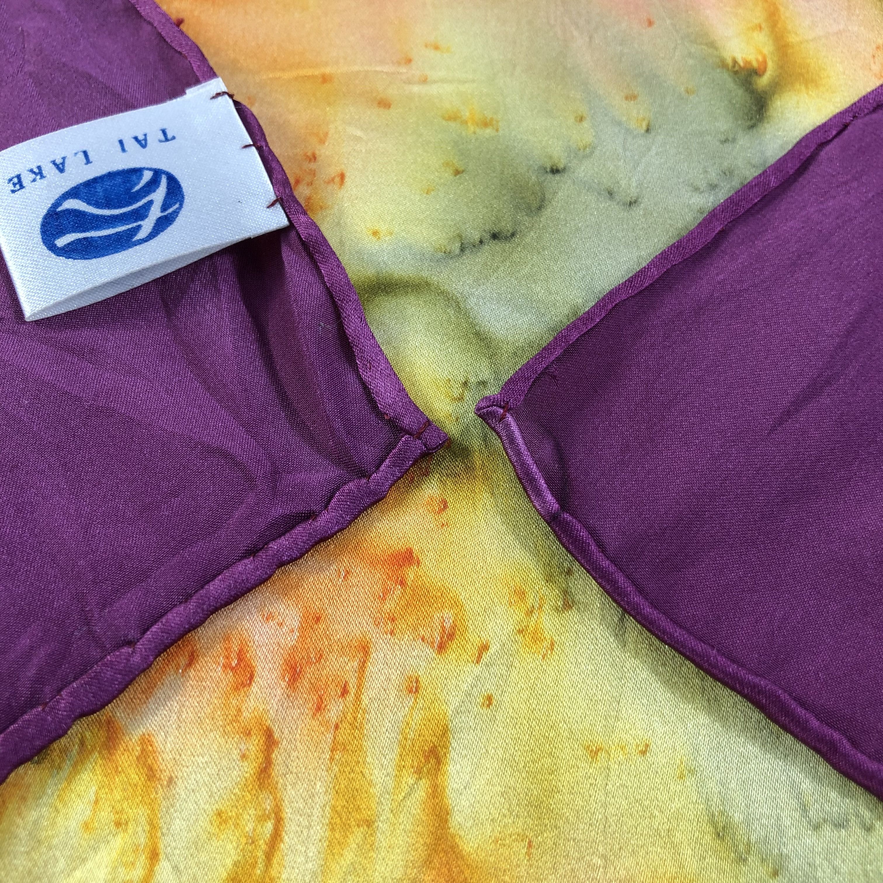 Japanese Brand Luxury Hand Rolled Silk Scarf M540 Size ONE SIZE - 3 Thumbnail