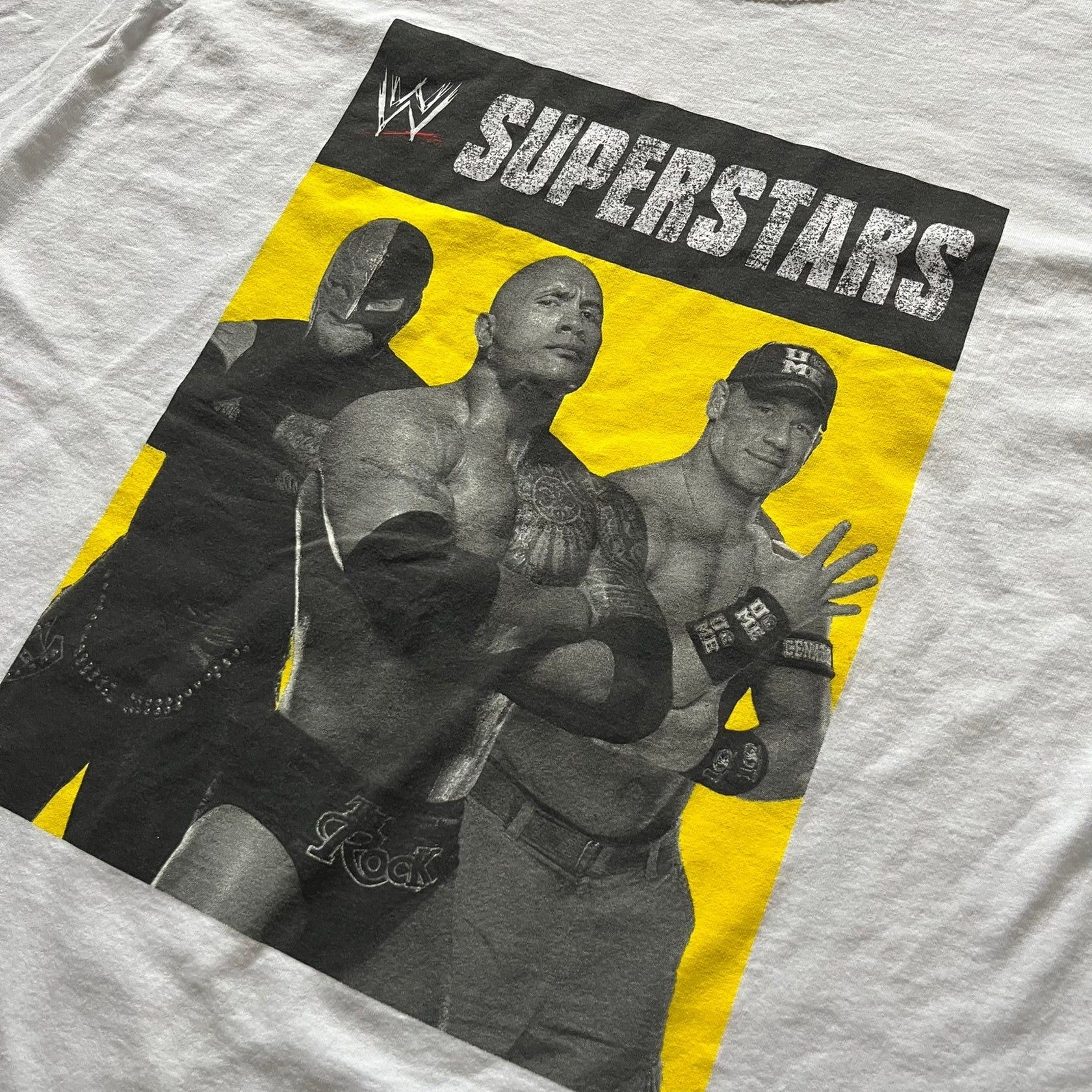 WWE WWE Superstars White Tee Size US L / EU 52-54 / 3 - 3 Thumbnail
