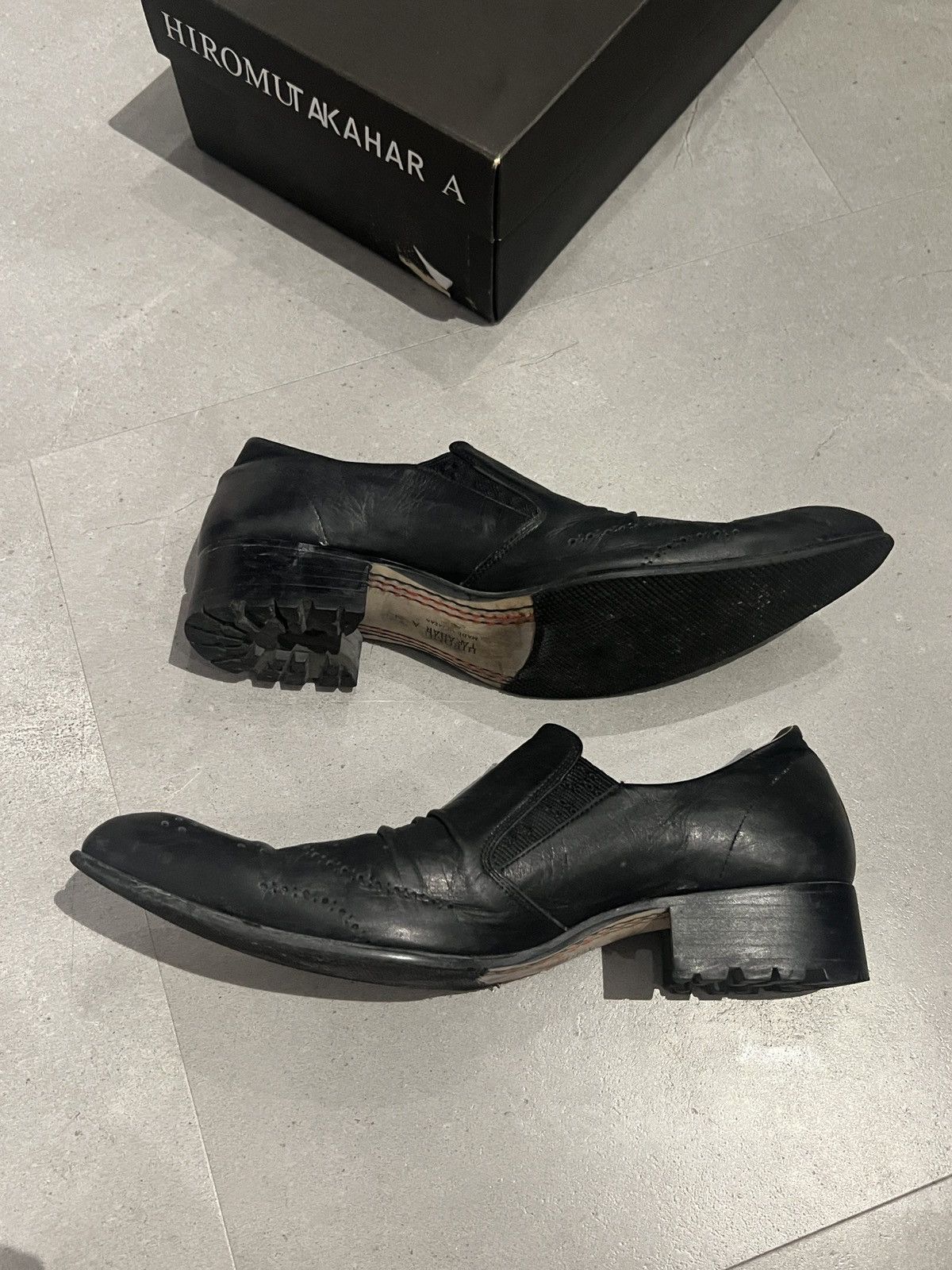 Yohji Yamamoto AW06 Yohji Yamamoto X Hiromu Takahara Leather Point Toe Shoe Size US 8 / EU 41 - 5 Thumbnail