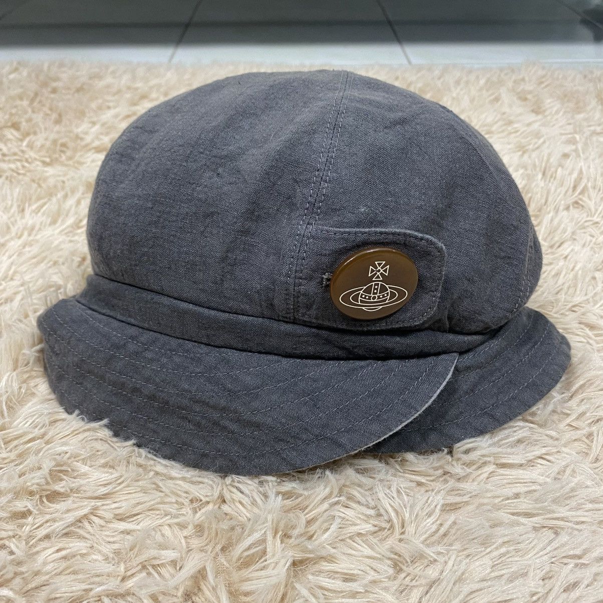 Vivienne Westwood 🔥 VINTAGE VIVIENNE WESTWOOD ORB BUTTON CADET CAP Size ONE SIZE - 1 Thumbnail
