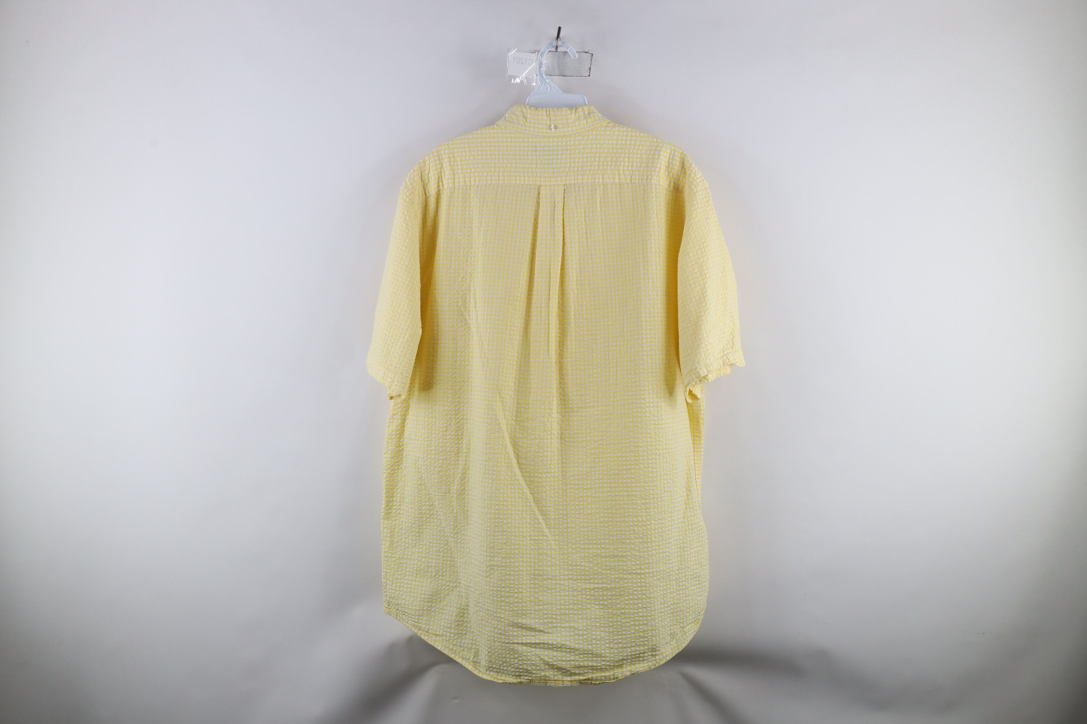 Lands' End × Vintage Vintage Lands End Seer Sucker Short Sleeve Button Down Shirt Size US L / EU 52-54 / 3 - 8 Thumbnail