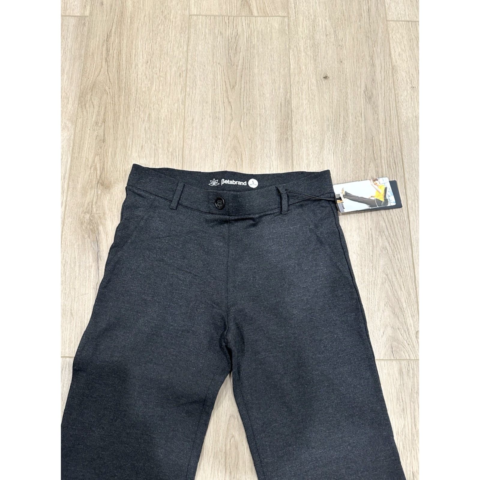 Vintage Betabrand Classic Dress Pants Yoga Pant Women's PS Petite Grey Boot Cut Pant Size 28" / US 6 / IT 42 - 4 Thumbnail