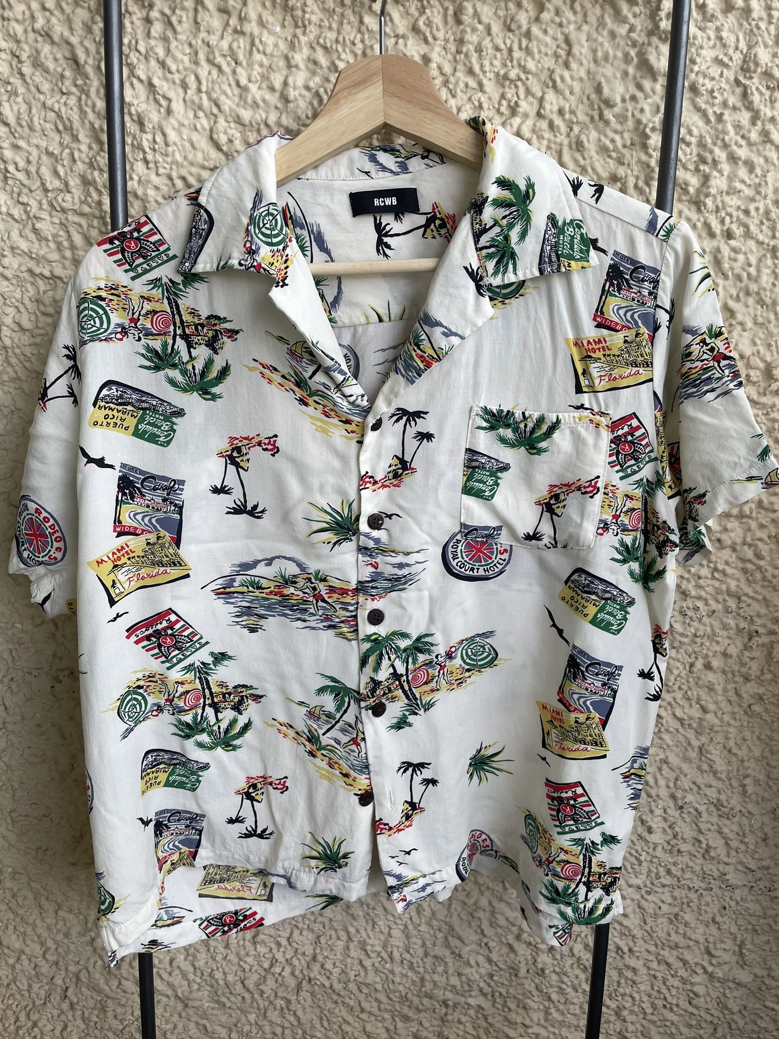 Japanese Brand RCWB Hawaiian shirt Size US S / EU 44-46 / 1 - 1 Thumbnail