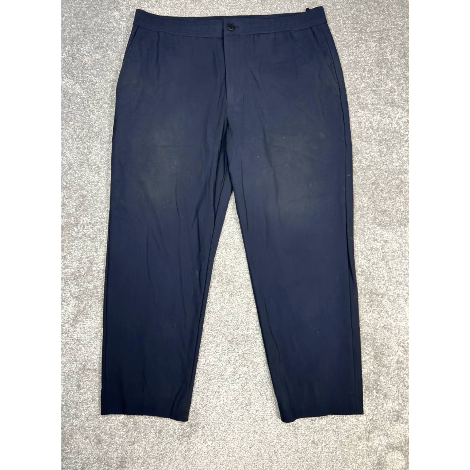 Theory Theory Mayer Pants Mens 36 Blue High Rise Stretch Ponte Chino Straight Front 36 Adult Regular Clothing Mens Size US 36 / EU 52 - 2 Thumbnail