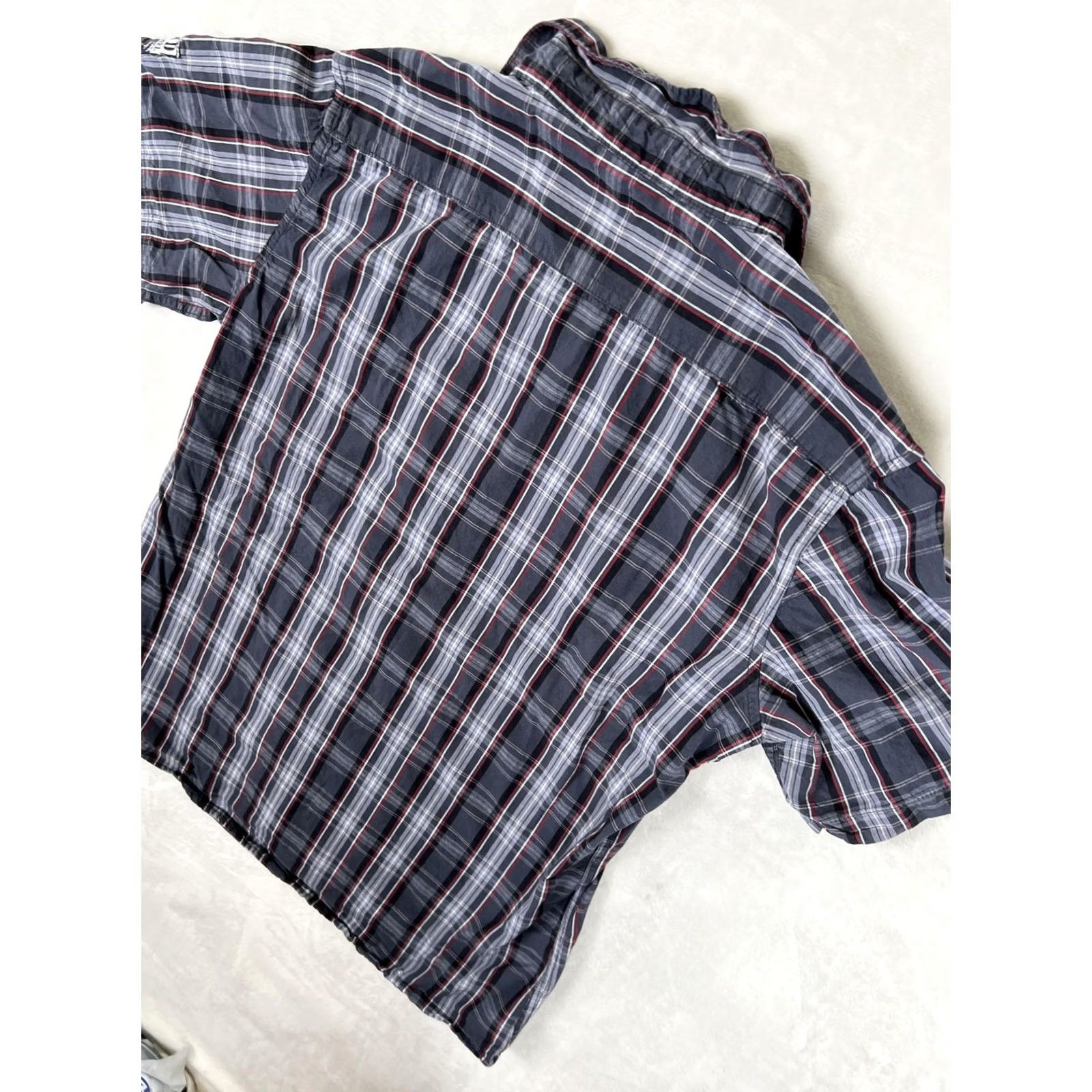 Denime Paper Denim & Cloth Shirt Mens L Blue Plaid Short Sleeve Button Front Casual Size US L / EU 52-54 / 3 - 7 Thumbnail