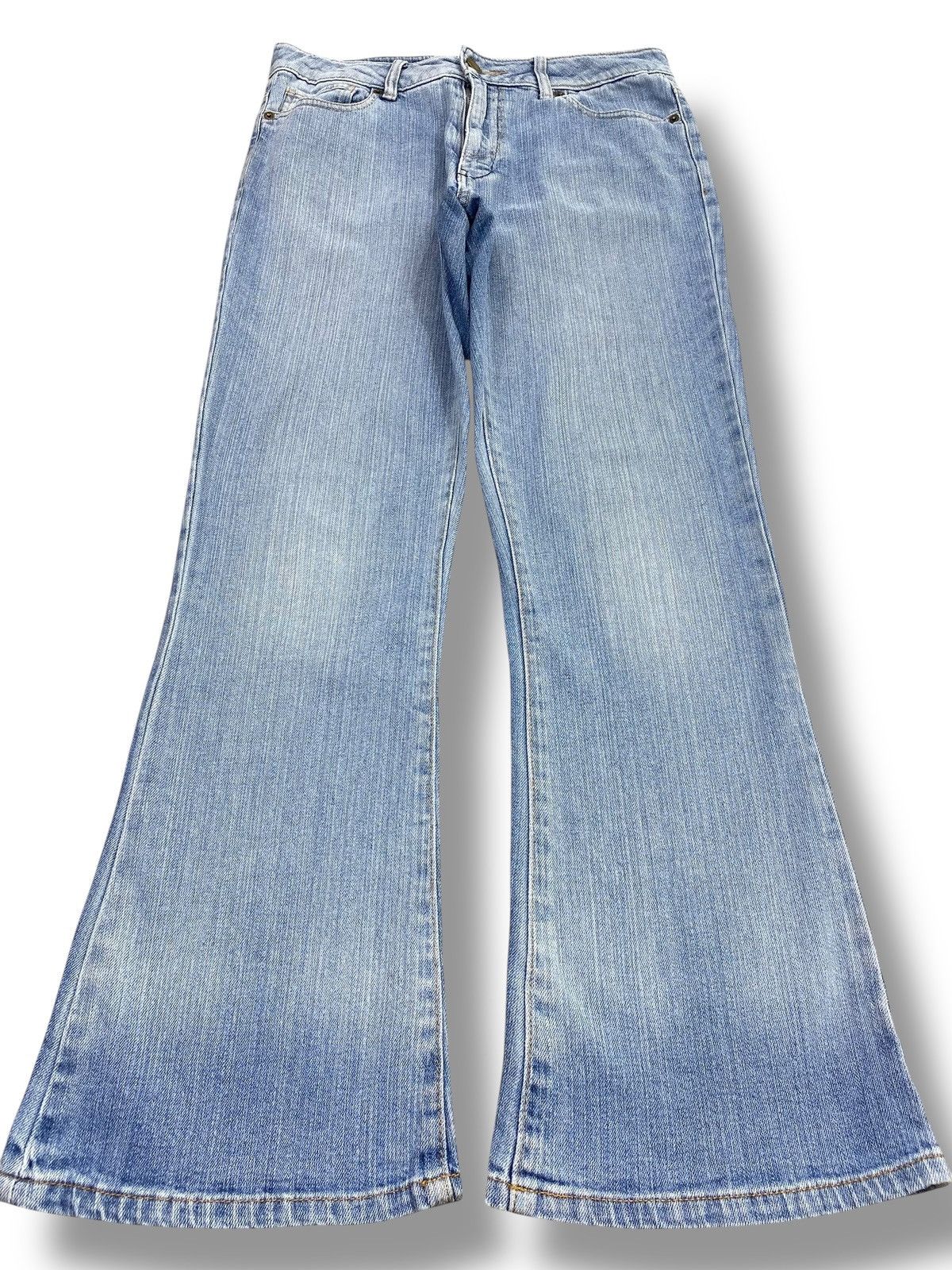 Japanese Brand Japanese Brand Faded Wash Style Flare Jeans Size US 31 - 1 Thumbnail