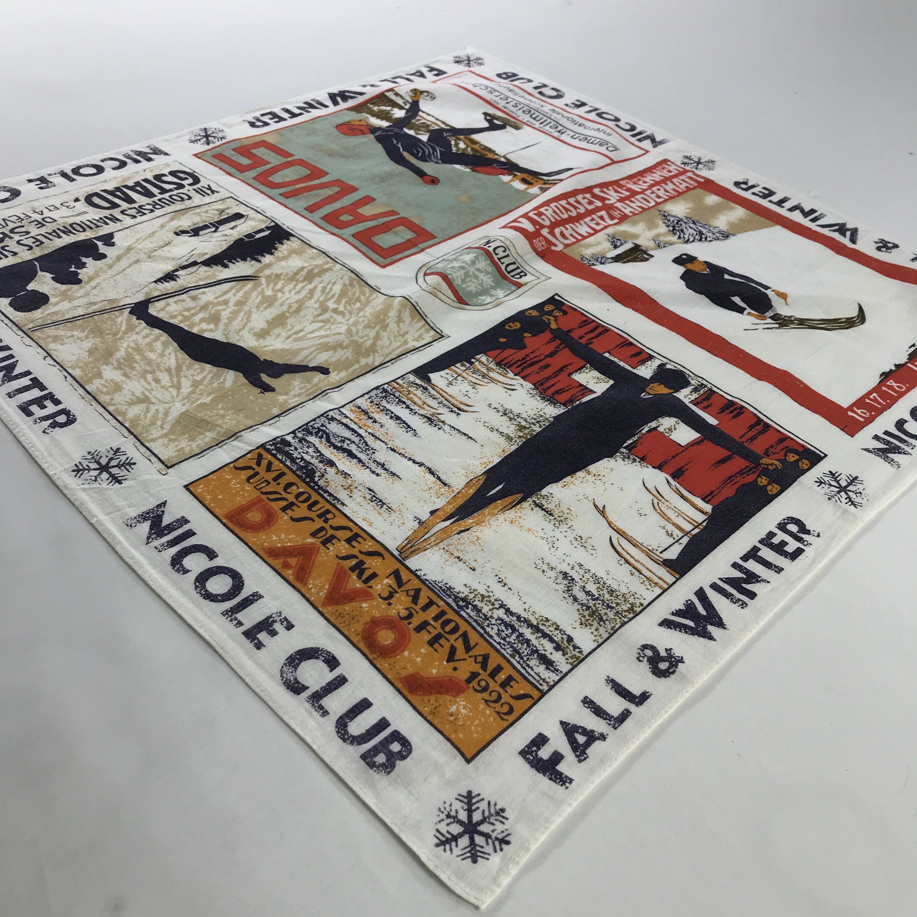 Nicole Club × Vintage Nicole Club Bandana / Handkerchief / Neckerchief - S458 Size ONE SIZE - 2 Thumbnail