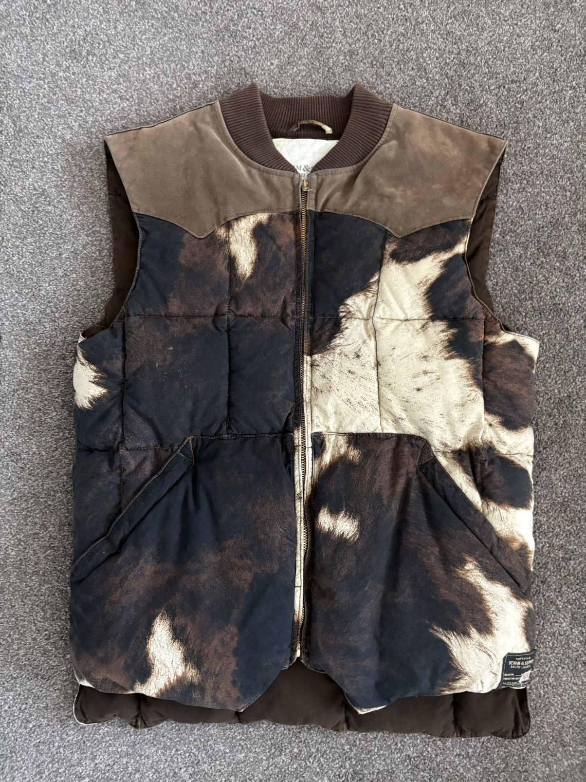 Denim & Supply Ralph Lauren Denim & Supply Ralph Lauren Cow Print Puffer Size US S / EU 44-46 / 1 - 2 Thumbnail