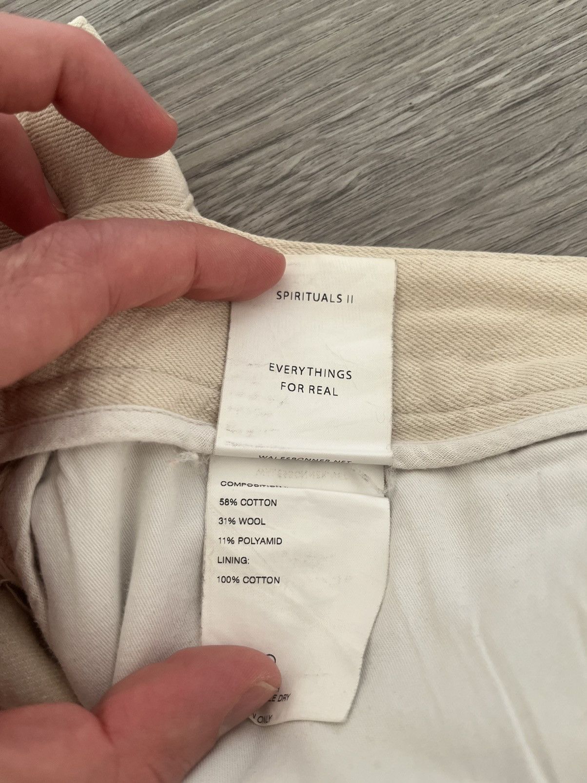 Wales Bonner High-waisted cotton/wool khaki Size US 30 / EU 46 - 13 Thumbnail