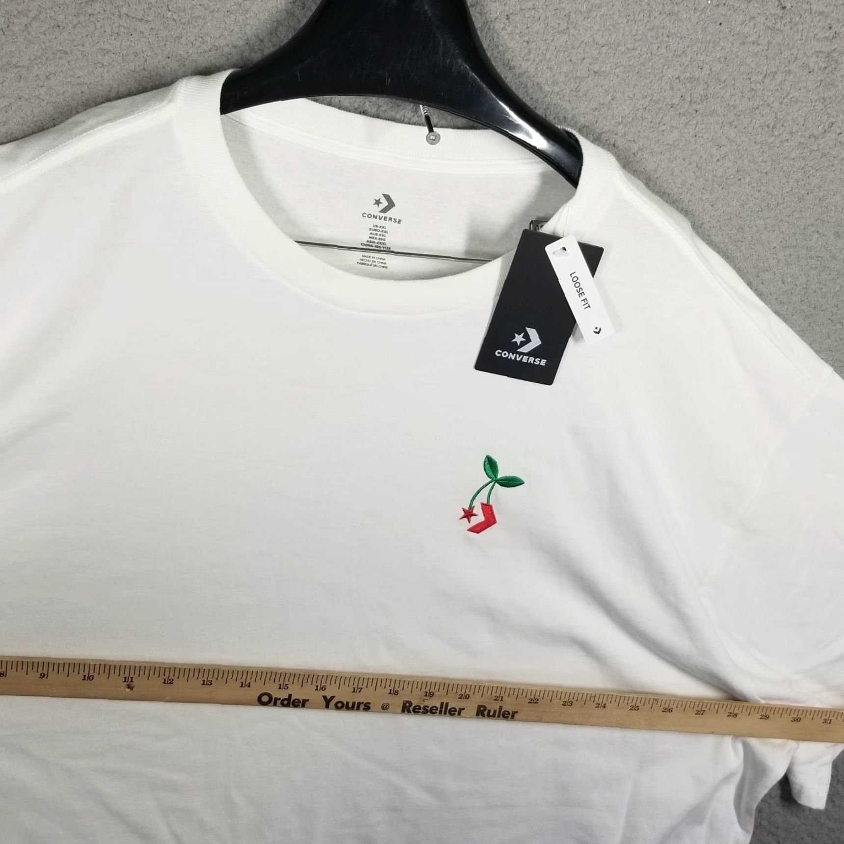 Converse VINTAGE Converse T-Shirt Men XXL Short Sleeve Crew Neck Cotton Logo Art Stars 2020s Size US XXL / EU 58 / 5 - 6 Thumbnail