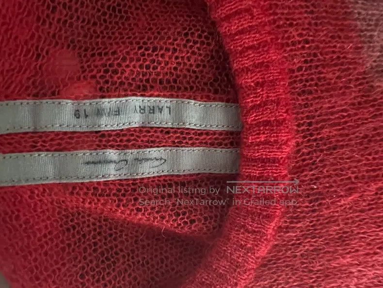 Rick Owens Rick Owens size os Red patchwork mohair sweater Size US M / EU 48-50 / 2 - 5 Thumbnail