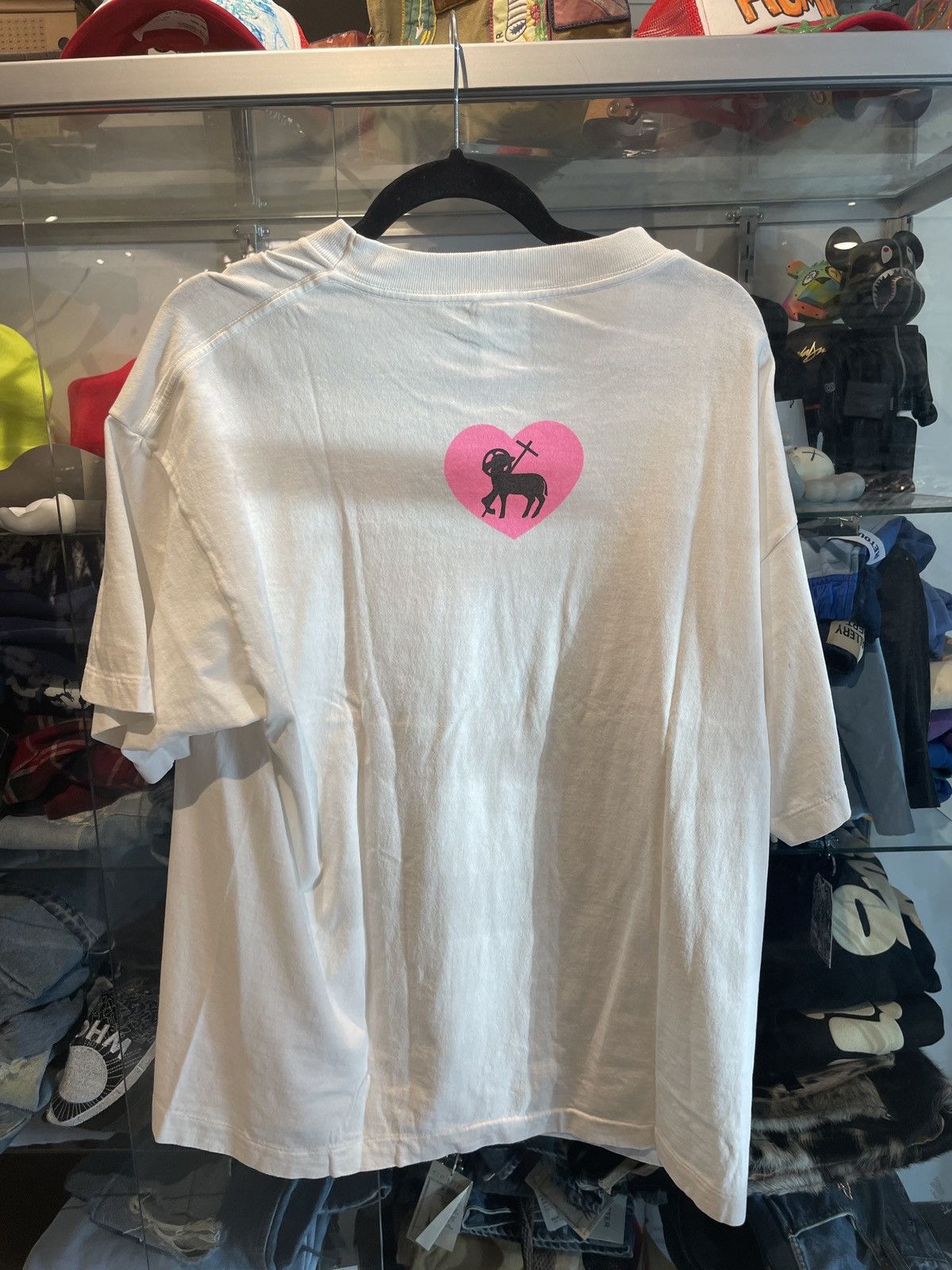Saint Michael Saint Michael Pink Heart T-Shirt SS25 Size US L / EU 52-54 / 3 - 2 Thumbnail