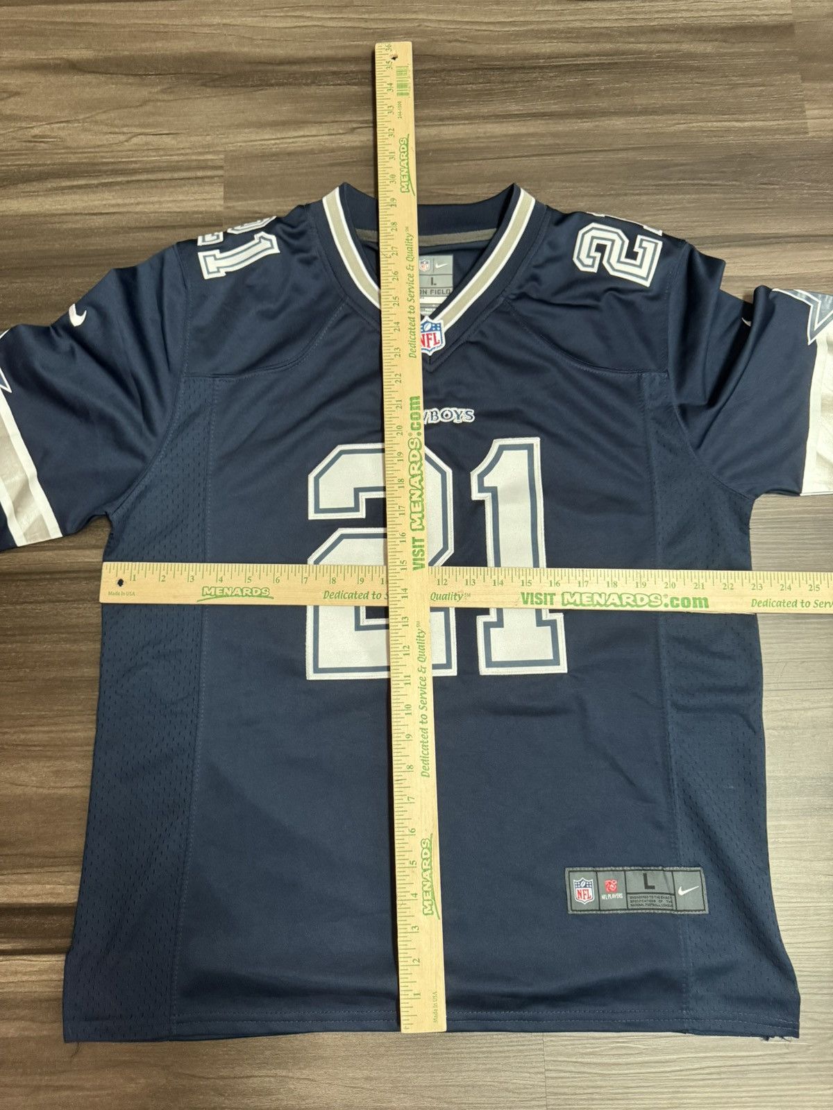 Nike Ezekiel Elliott #21 Dallas Cowboys NFL On Field Home Jersey Size US L / EU 52-54 / 3 - 6 Thumbnail