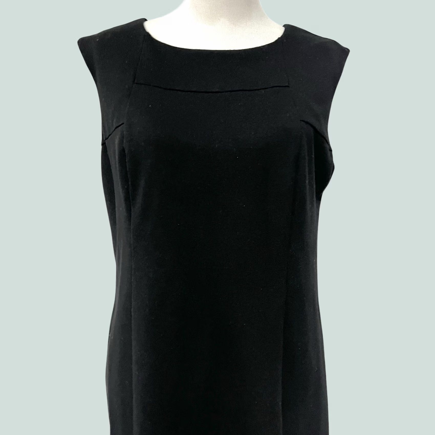 Vintage Chico’s So Slimming Jackie Sheath Dress Black Size 12 Classic Hidden Shaping Knee Length Womens Slimming Dress Size XL / US 12-14 / IT 48-50 - 1 Thumbnail