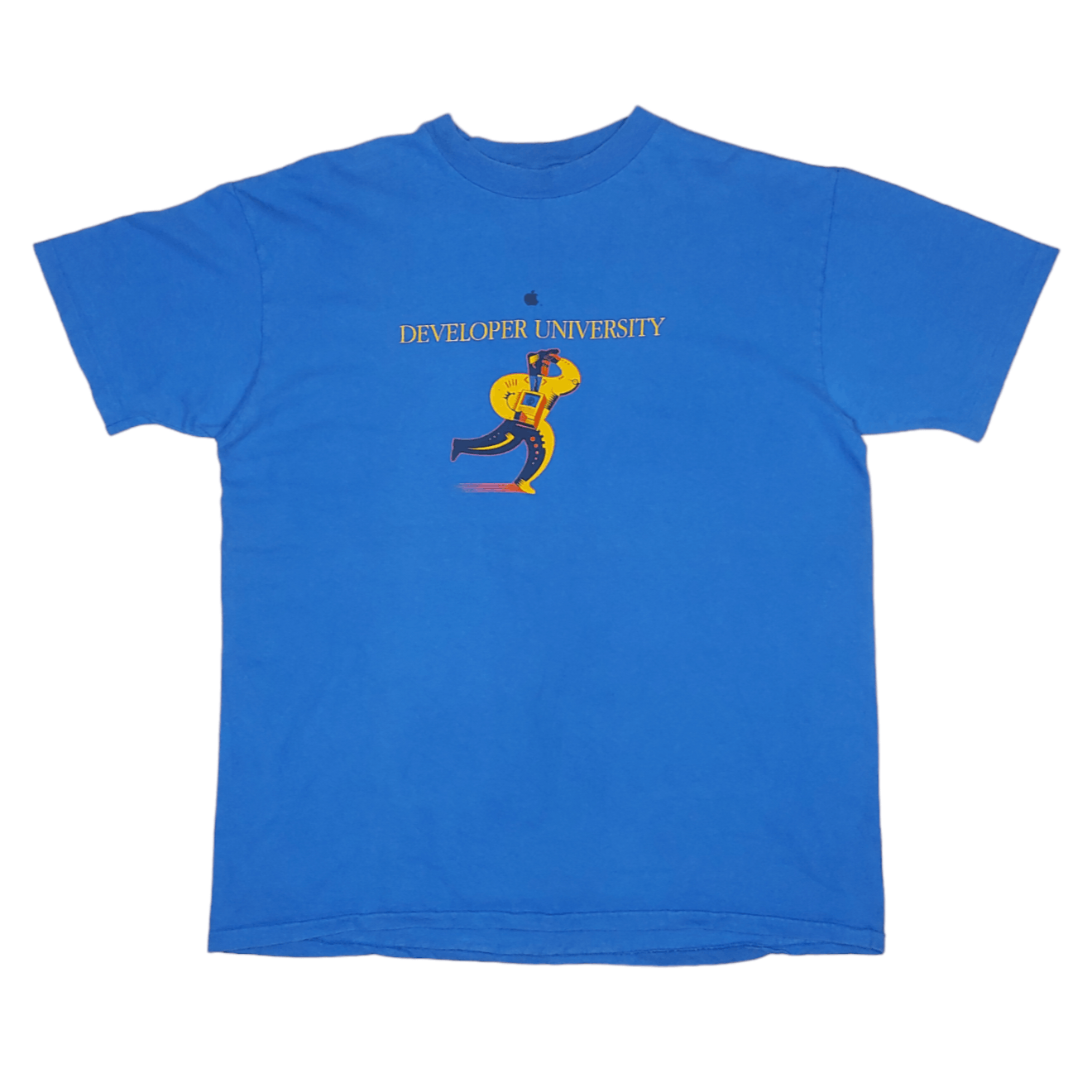 image of Vintage 80's Apple Macintosh Developer University Tee in Blue, Men's (Size XL)