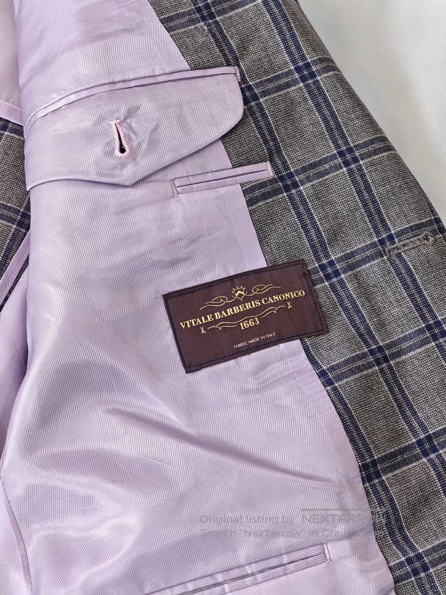 Japanese Brand Italian VBC Wool Custom Suit Jacket. Size US M / EU 48-50 / 2 - 7 Thumbnail