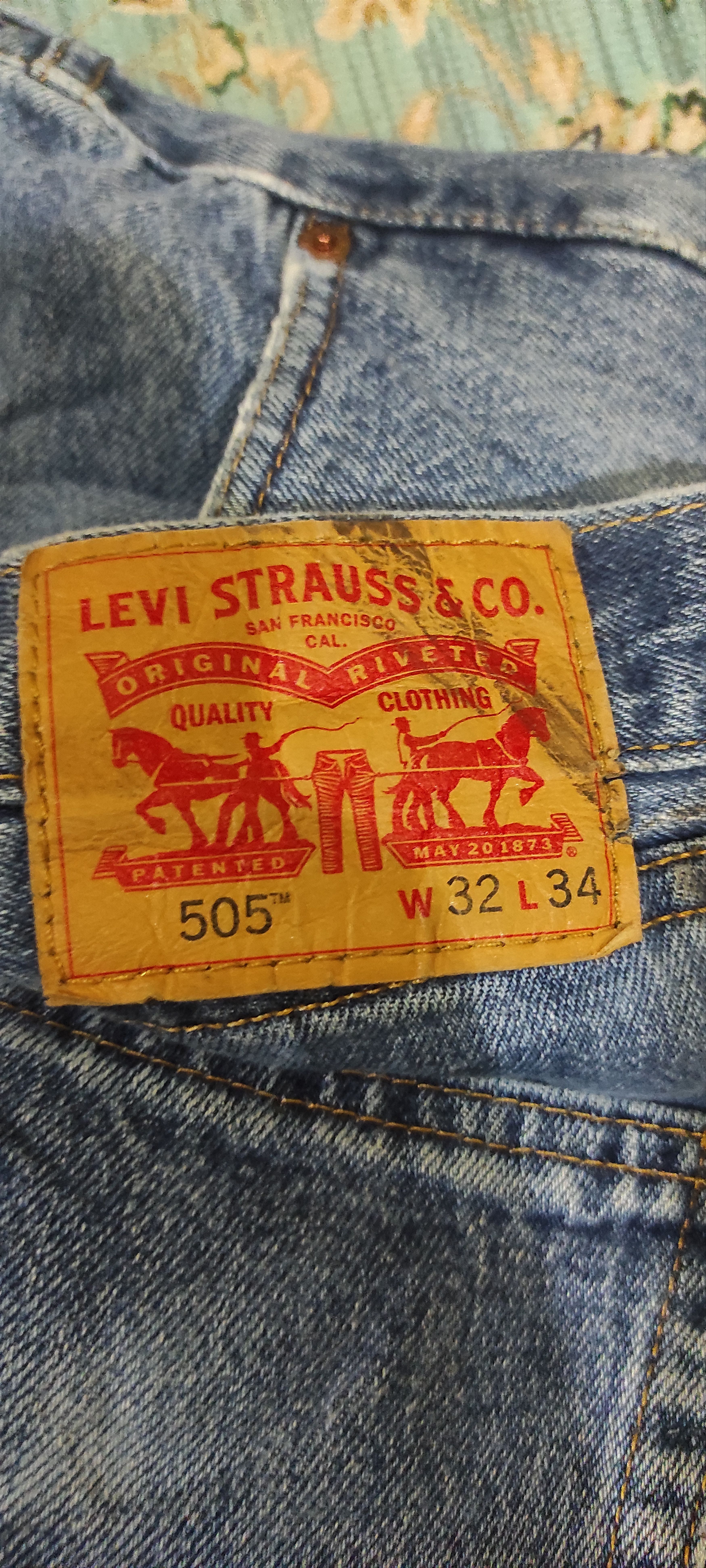 Levi's Vintage Distressed Levis 505 Dirty Washed Size US 32 / EU 48 - 13 Thumbnail