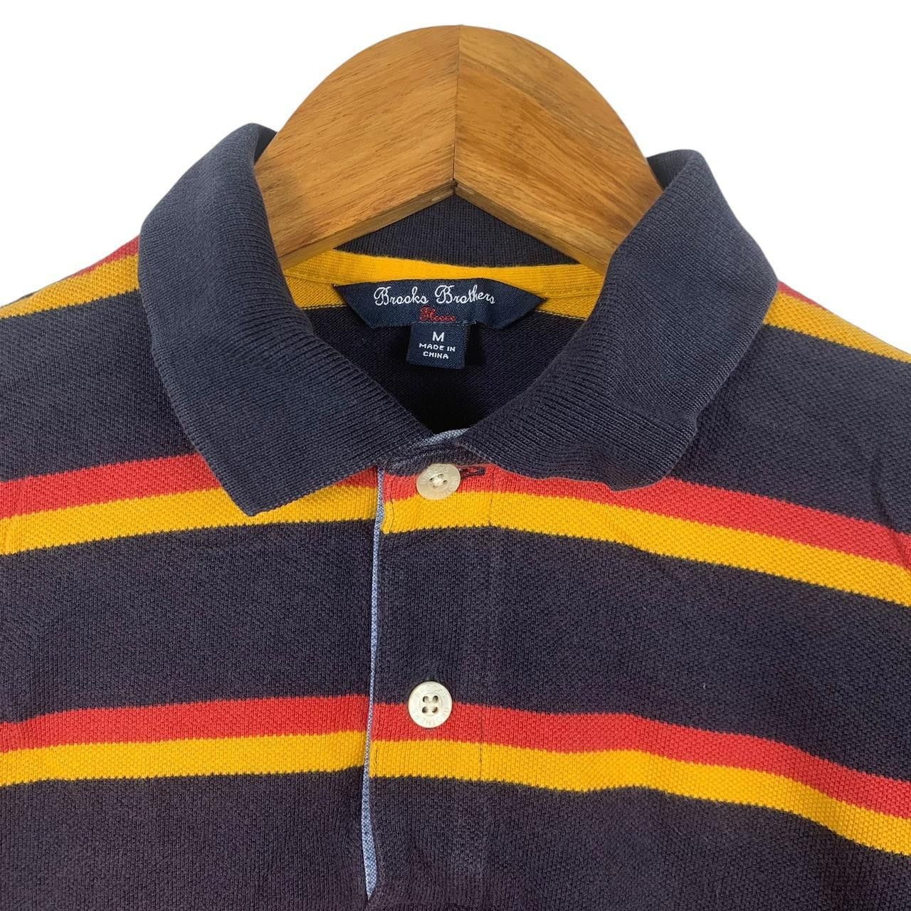 Brooks Brothers Vintage BROOKS BROTHERS Golden Fleece Striped Tee Shirt Size M / US 6-8 / IT 42-44 - 5 Thumbnail