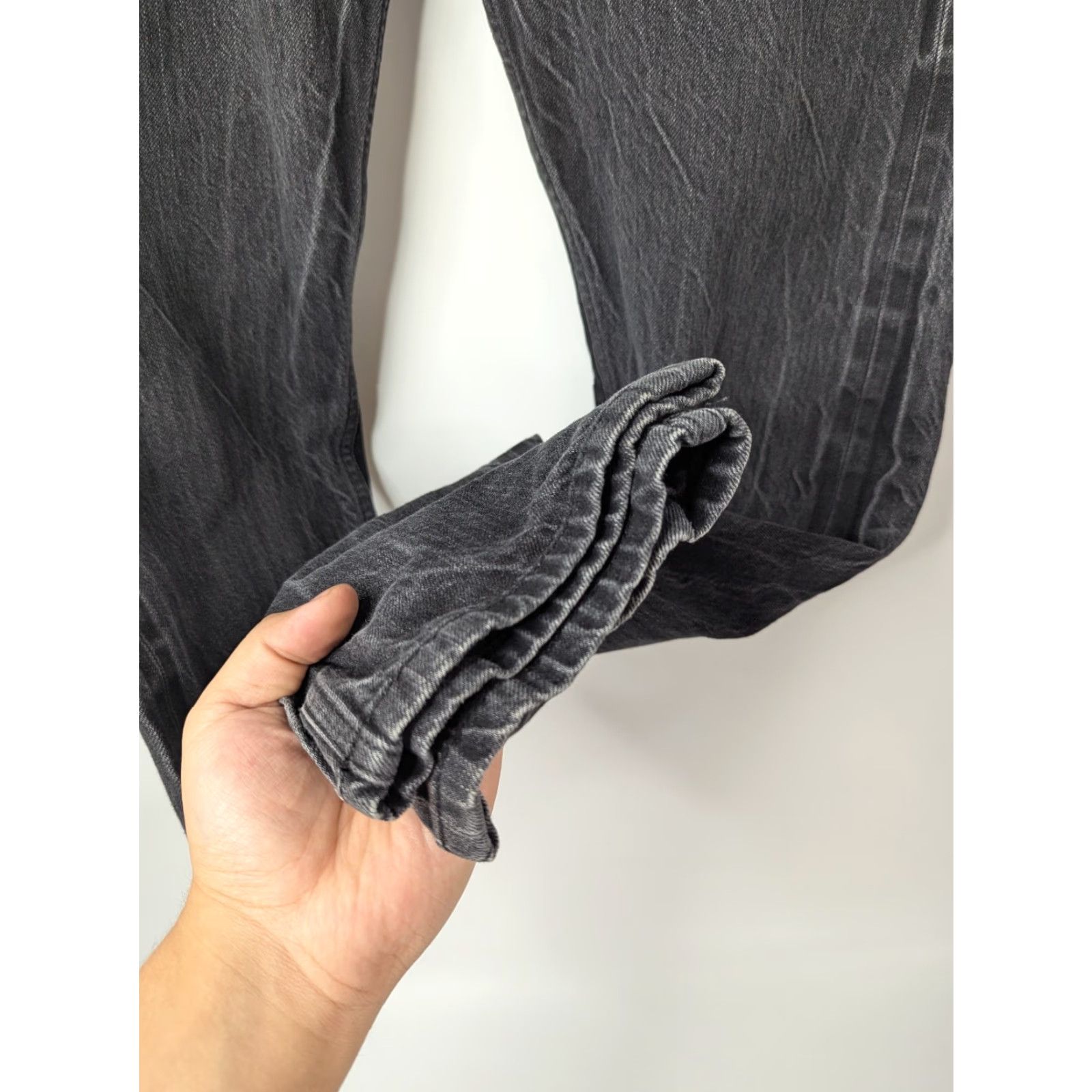 Denime BySlik Made In Da Field Dead Player Skull Pockets Button Fly Black Denim Jeans Size US 32 / EU 48 - 5 Thumbnail
