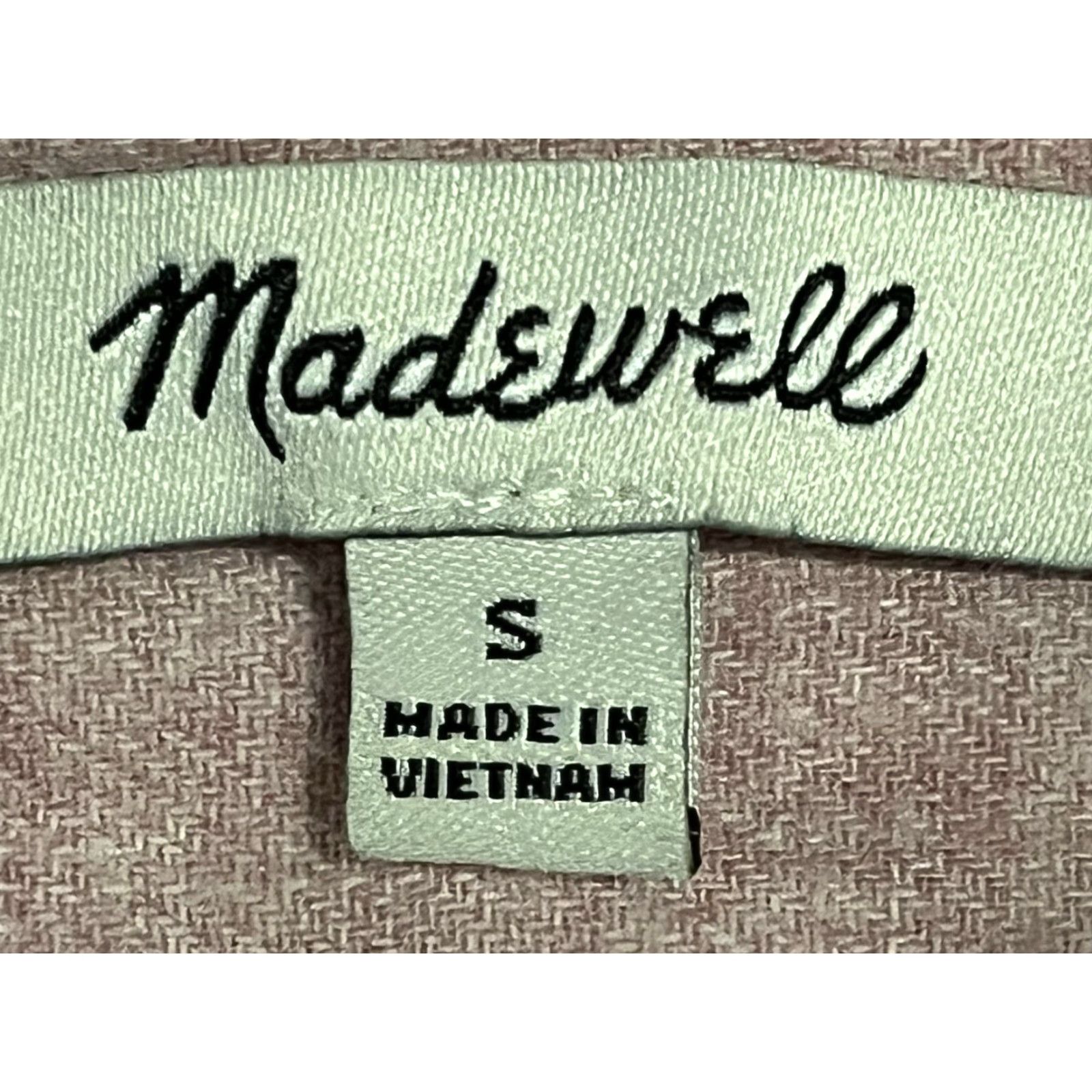 Madewell Madewell Womens Small Pink Tunic Back Button Up Long Sleeves Shirt Casual Pocket Cotton Tie-Front? Size S / US 4 / IT 40 - 6 Thumbnail