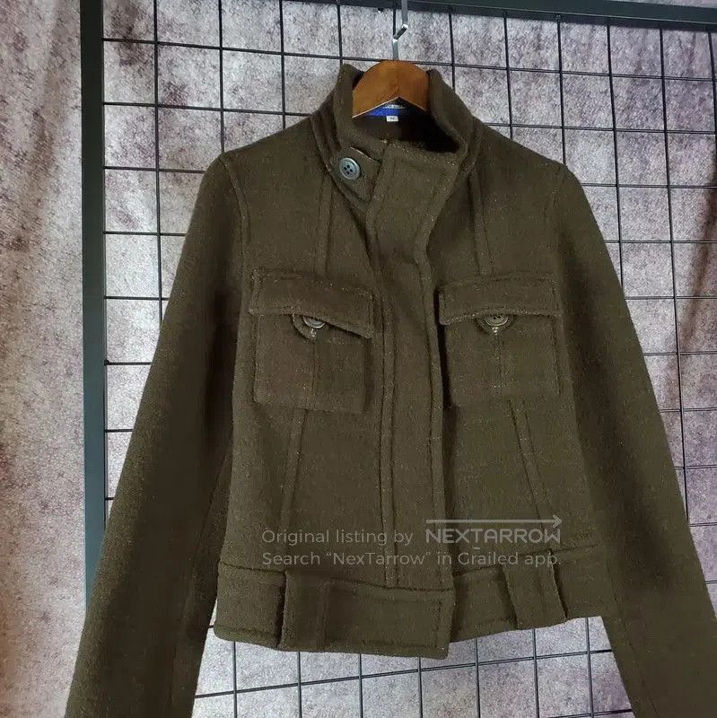 Burberry Burberry Brown Wool Logo Short Cardigan for Women. Size S / US 4 / IT 40 - 2 Thumbnail