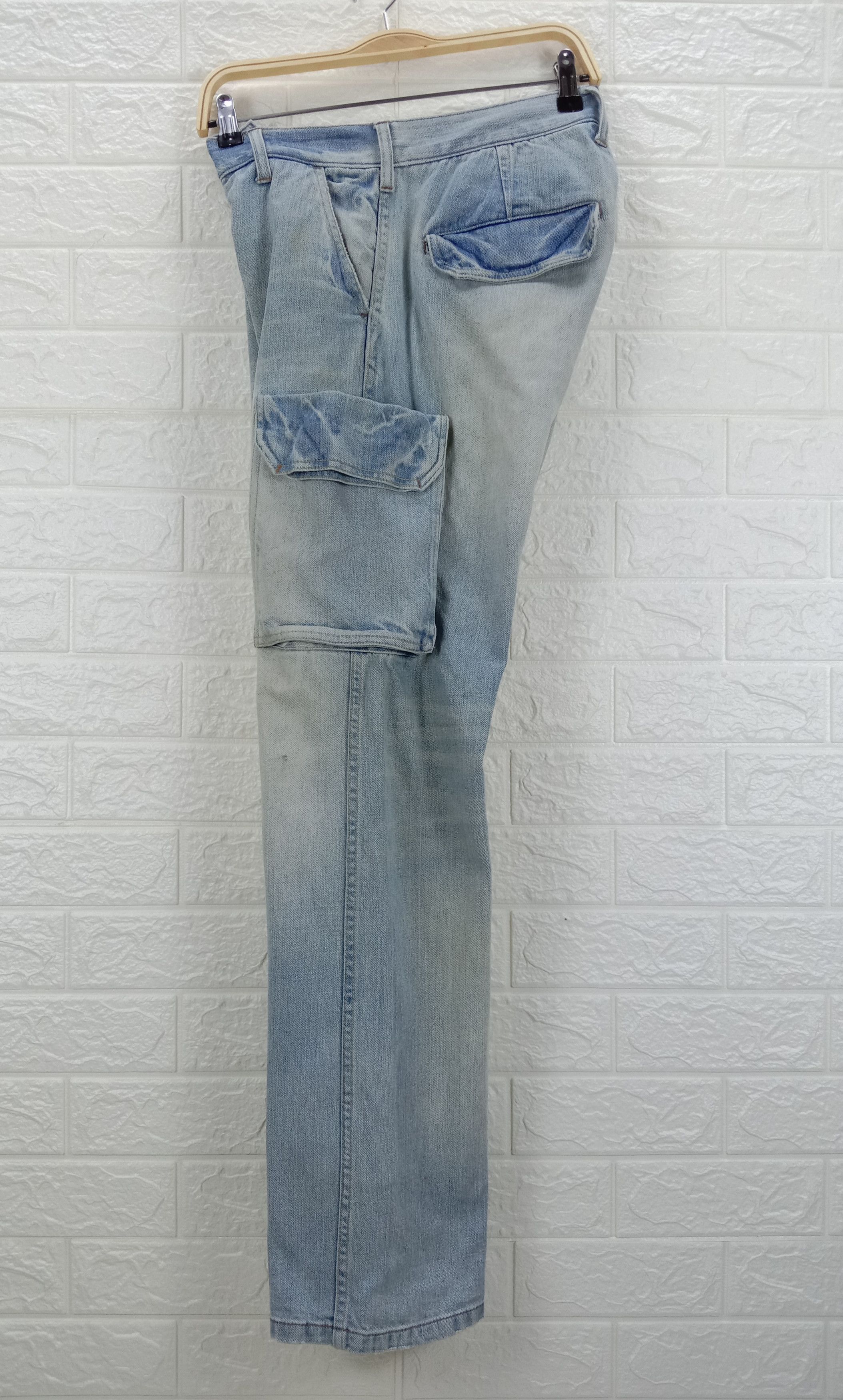 Global Work Vintage Global Work Multi Pocket Cargo Jeans Size US 30 / EU 46 - 9 Thumbnail