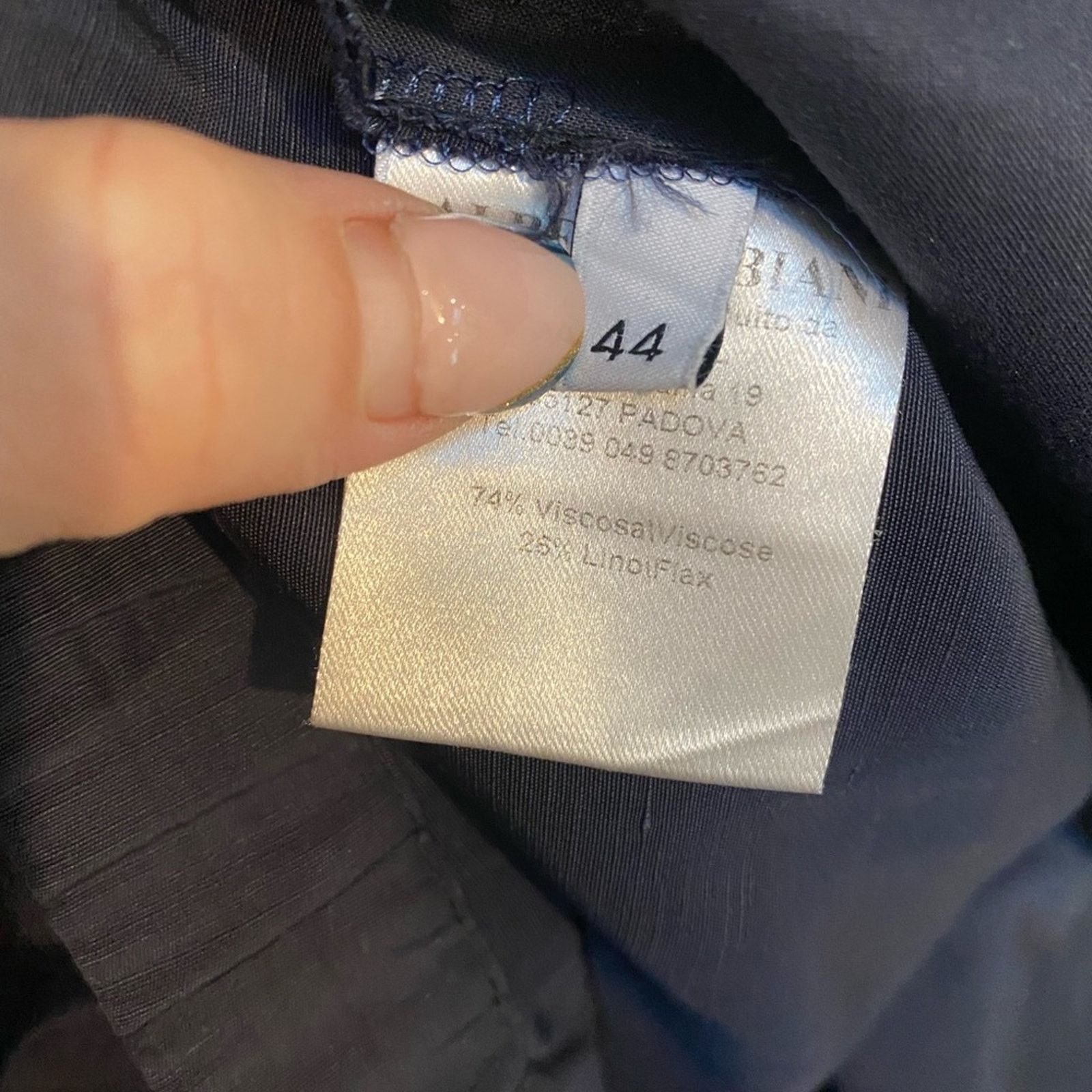 Other Alberto Biani blue stretch fabric press crease trousers 44 Size 28" / US 6 / IT 42 - 6 Thumbnail