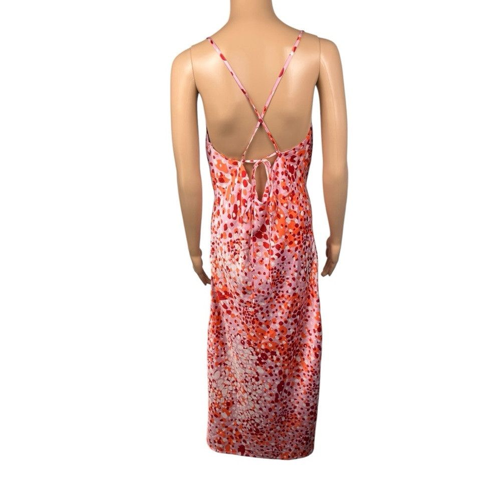 Other Lost + Wonder Satin Cowl Neck Sleeveless Slip Midi Dress Si Size L / US 10 / IT 46 - 3 Thumbnail