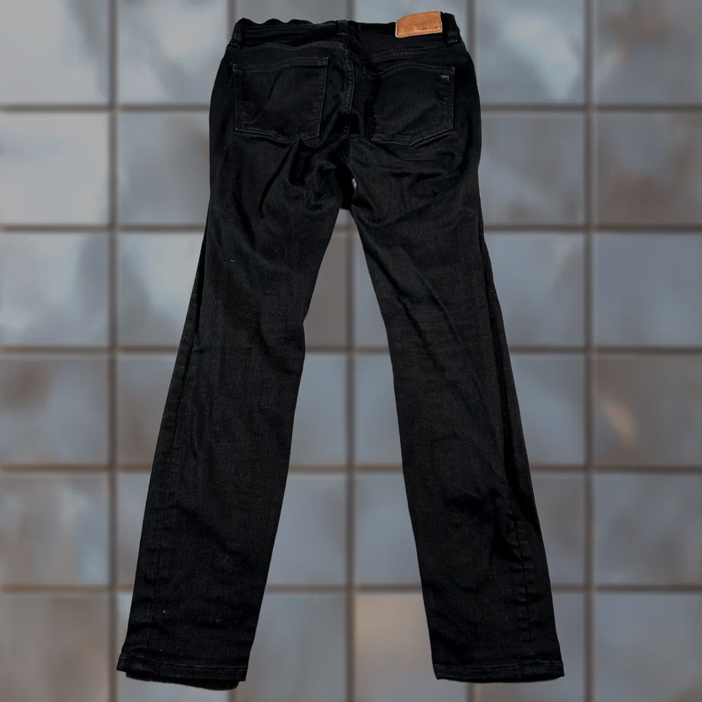 Madewell Madewell Jeans Womens 25S Black 9" High Rise Skinny Denim Cotton Stretch Jeans Size 42" / US 20 - 1 Thumbnail