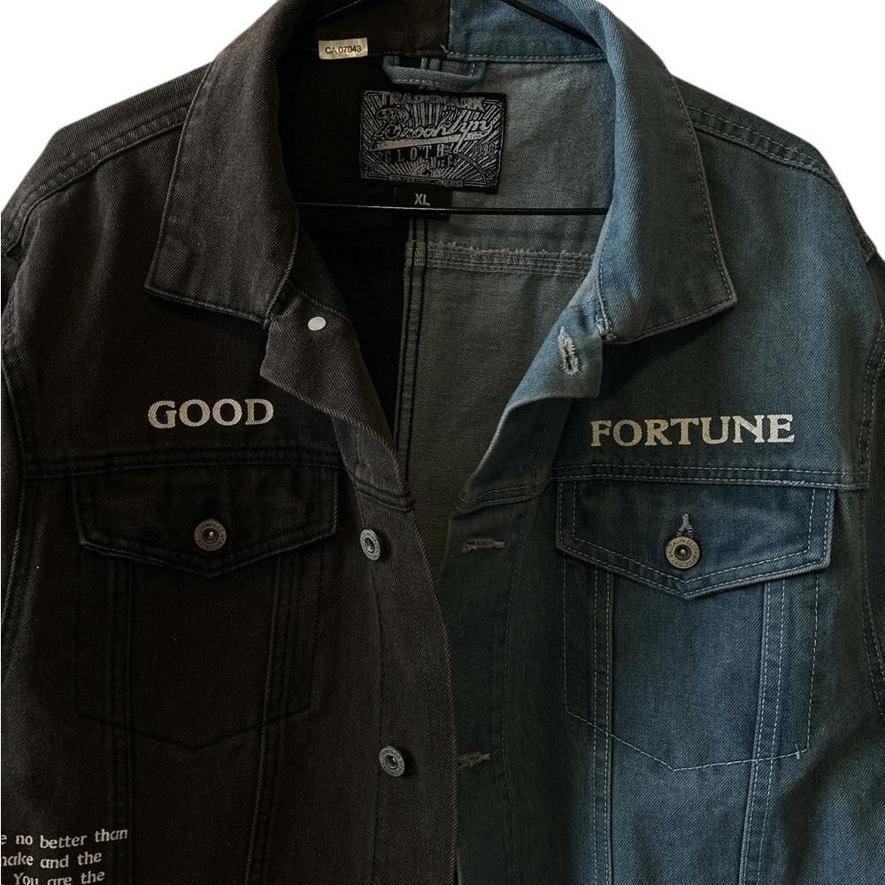 Designer Custom Two-Tone Denim Jacket - XL Size US XL / EU 56 / 4 - 2 Thumbnail