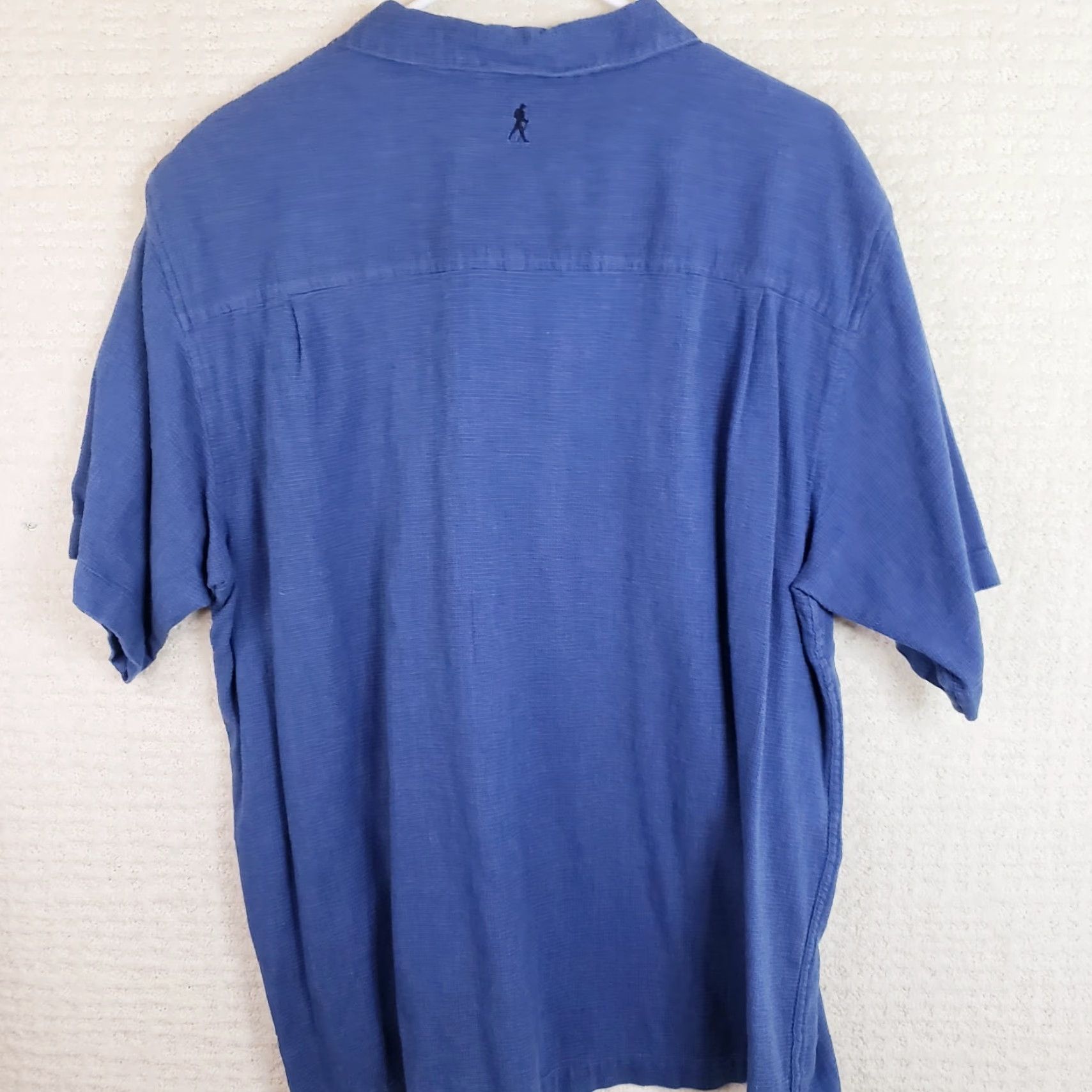 Royal Robbins Royal Robbins Men's Shirt Button-Up Short Sleeve Casual Linen Feel Blue L Relaxed Fit Size US L / EU 52-54 / 3 - 6 Thumbnail