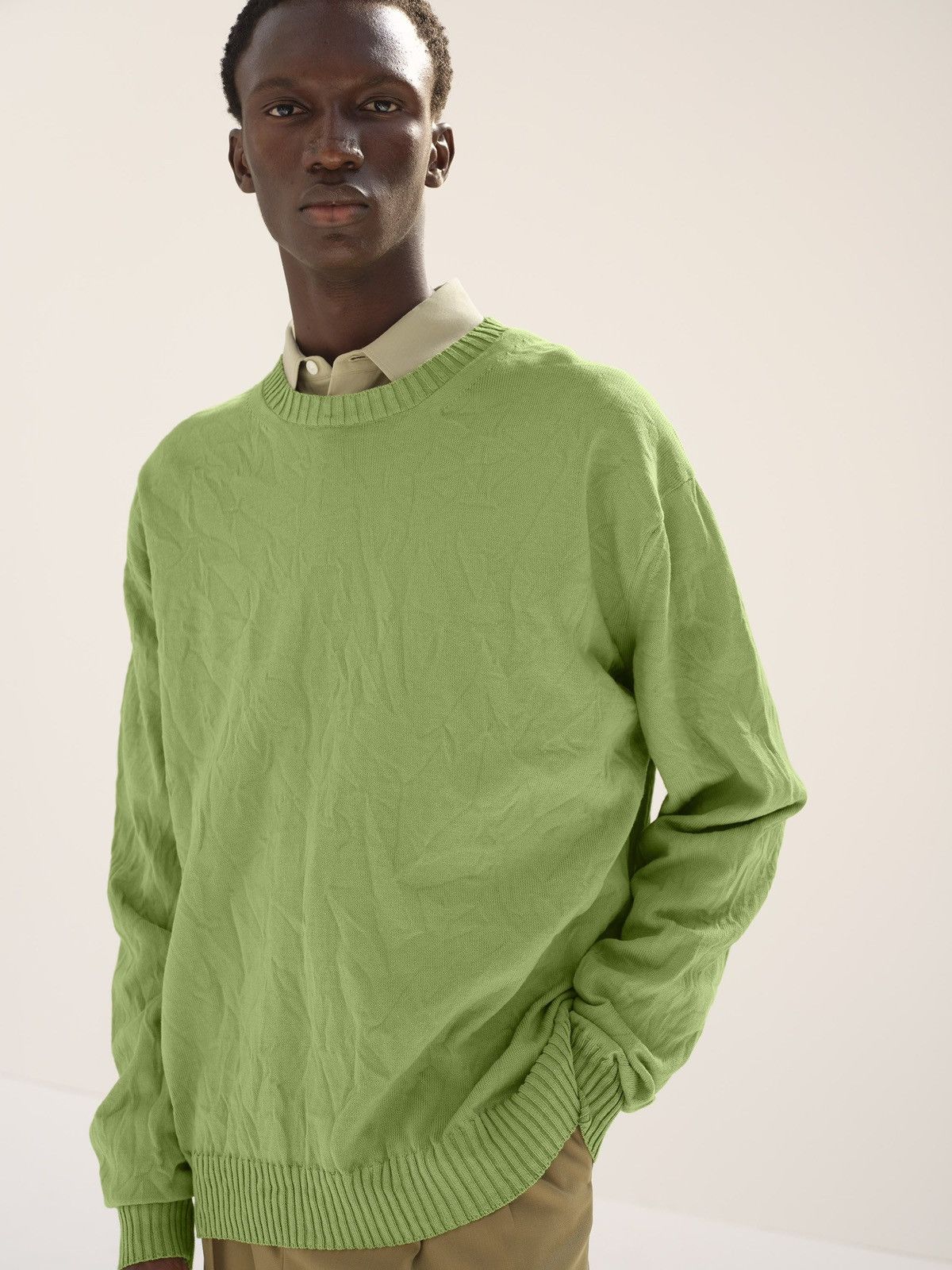 Auralee AURALEE “SS24 WRINKLED DRY COTTON KNIT P/O” Size US XL / EU 56 / 4 - 7 Thumbnail