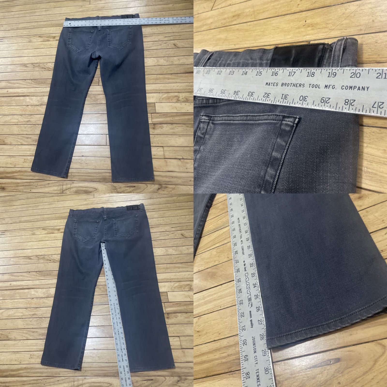 Vintage VINTAGE Joe's Jeans The Brixton Men 36 Straight + Narrow Gray Stretch Denim Y2k Indie City USA Preppy 90s Mens Size US 36 / EU 52 - 8 Thumbnail