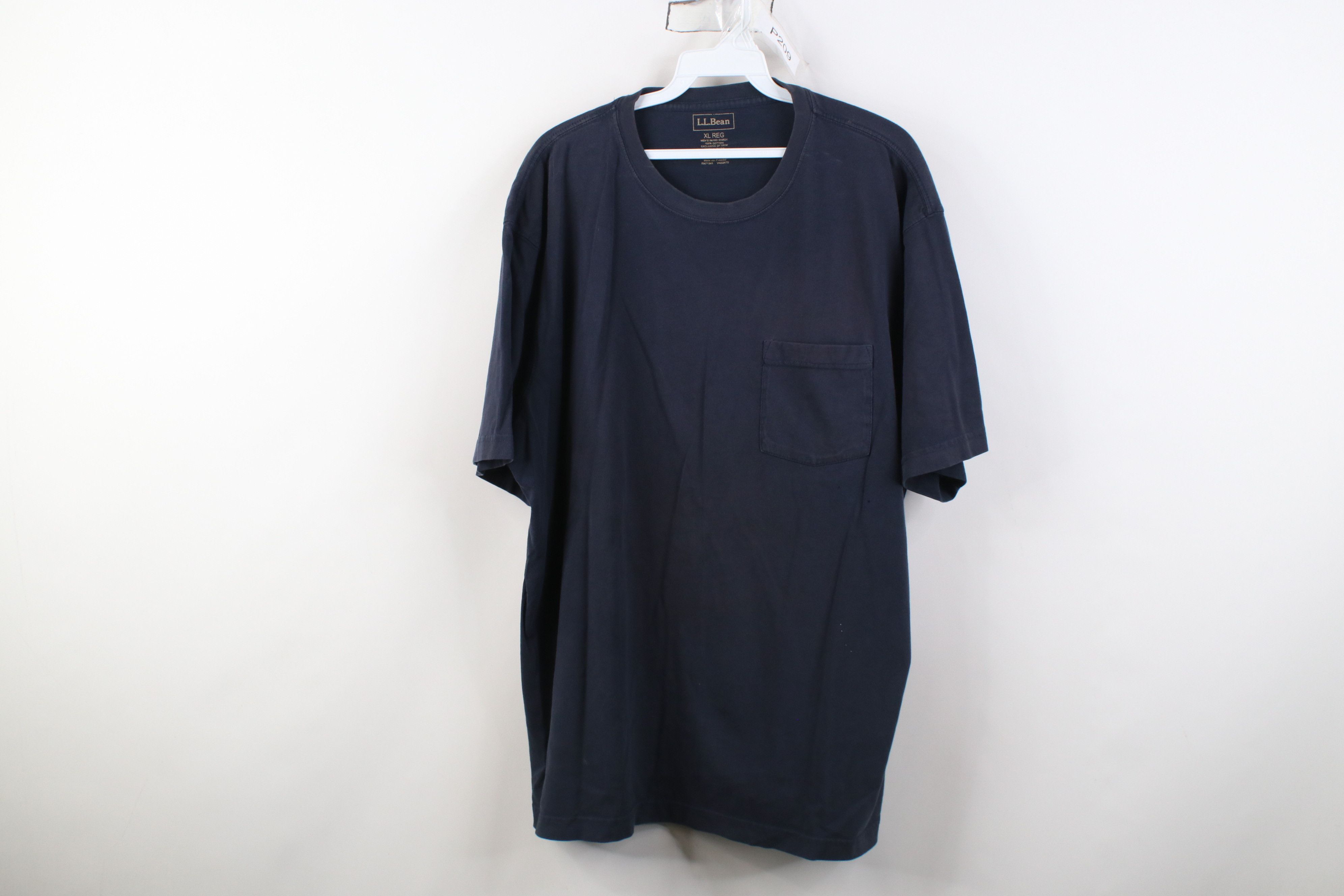 L.L. Bean Vintage Y2K LL Bean Heavyweight Cotton Pocket T-Shirt Blue Size US XL / EU 56 / 4 - 1 Thumbnail