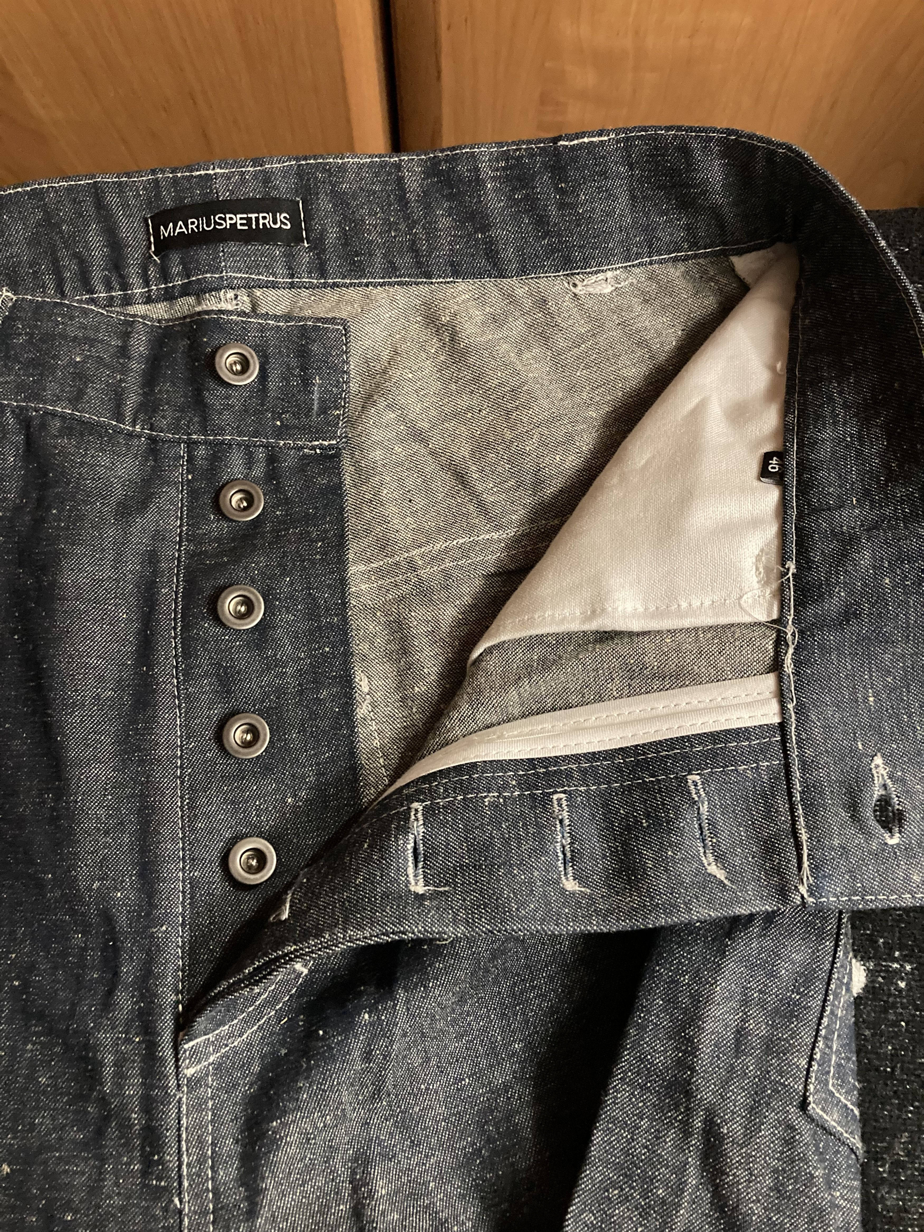 Other Marius Petrus Men's Straight Denim Selvage Denim Pants Size US 29 - 8 Thumbnail